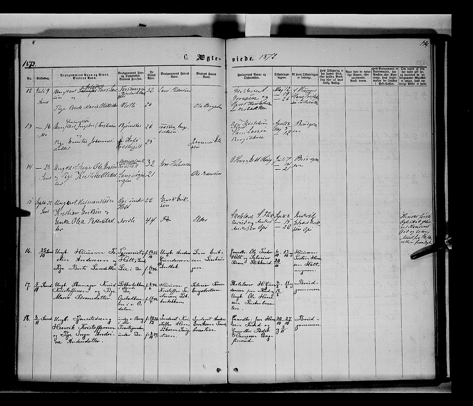 Nord-Odal prestekontor, AV/SAH-PREST-032/H/Ha/Haa/L0004: Parish register (official) no. 4, 1866-1873, p. 174