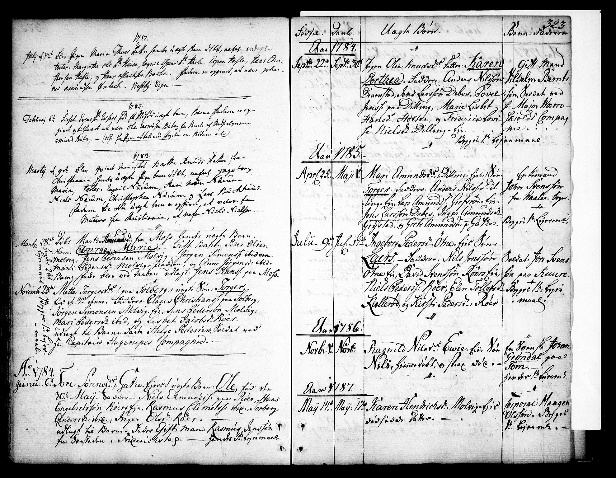 Rygge prestekontor Kirkebøker, SAO/A-10084b/F/Fa/L0002: Parish register (official) no. 2, 1771-1814, p. 323