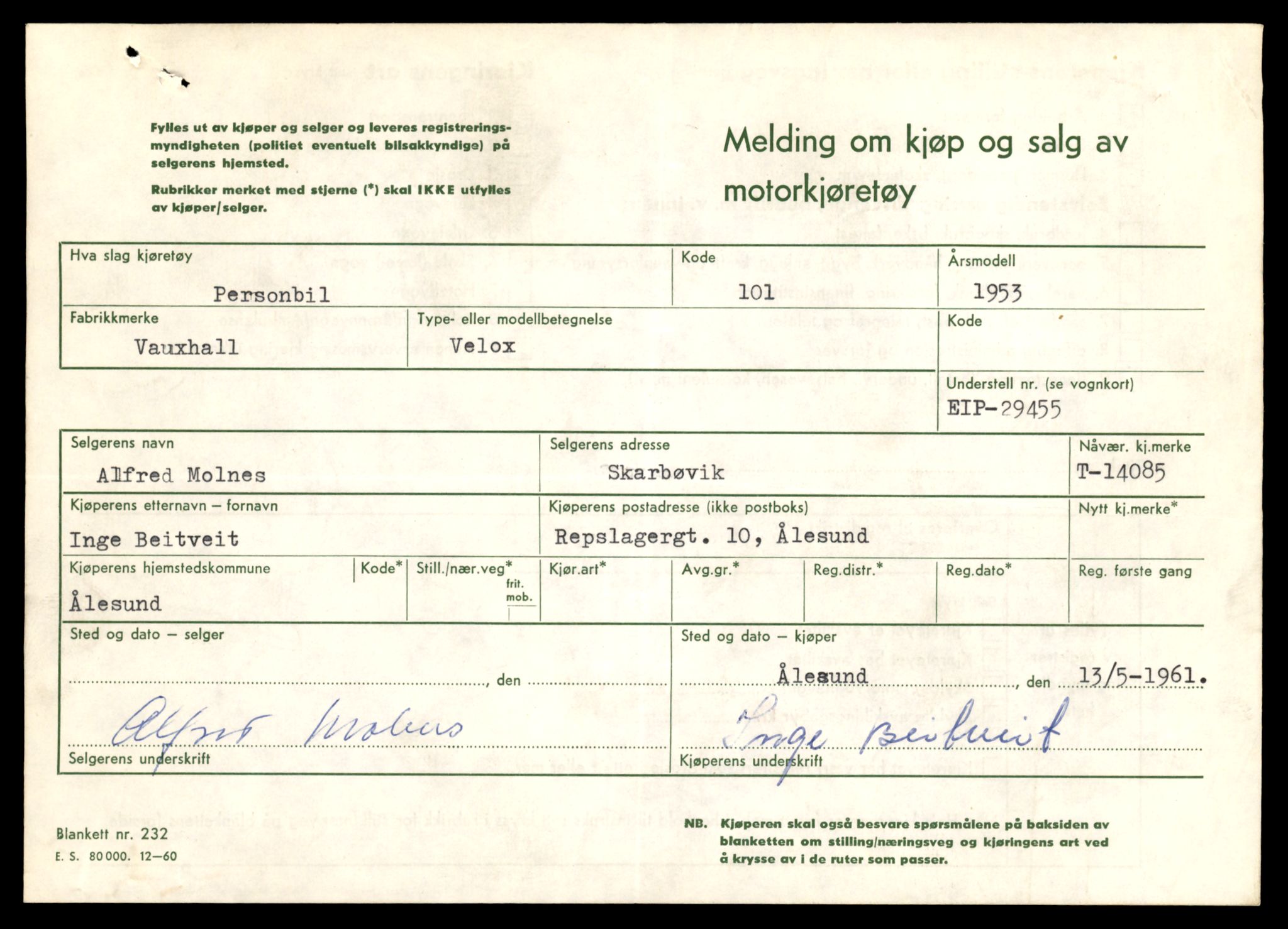 Møre og Romsdal vegkontor - Ålesund trafikkstasjon, AV/SAT-A-4099/F/Fe/L0043: Registreringskort for kjøretøy T 14080 - T 14204, 1927-1998, p. 127