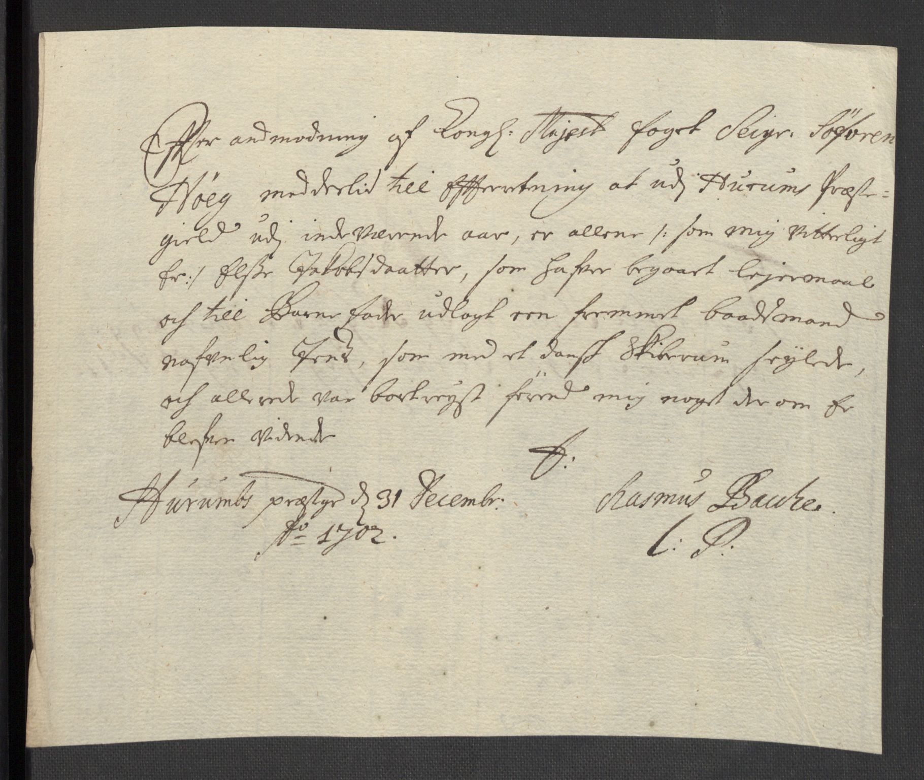 Rentekammeret inntil 1814, Reviderte regnskaper, Fogderegnskap, AV/RA-EA-4092/R30/L1698: Fogderegnskap Hurum, Røyken, Eiker og Lier, 1702, p. 24