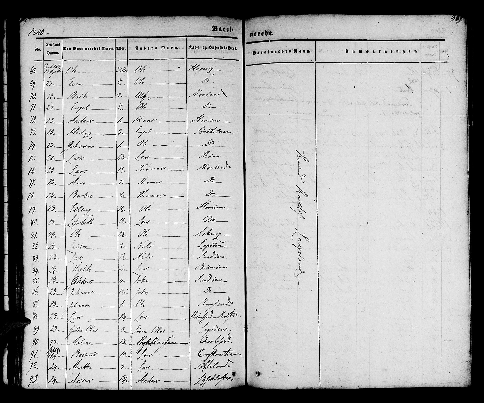 Os sokneprestembete, AV/SAB-A-99929: Parish register (official) no. A 15, 1839-1851, p. 369