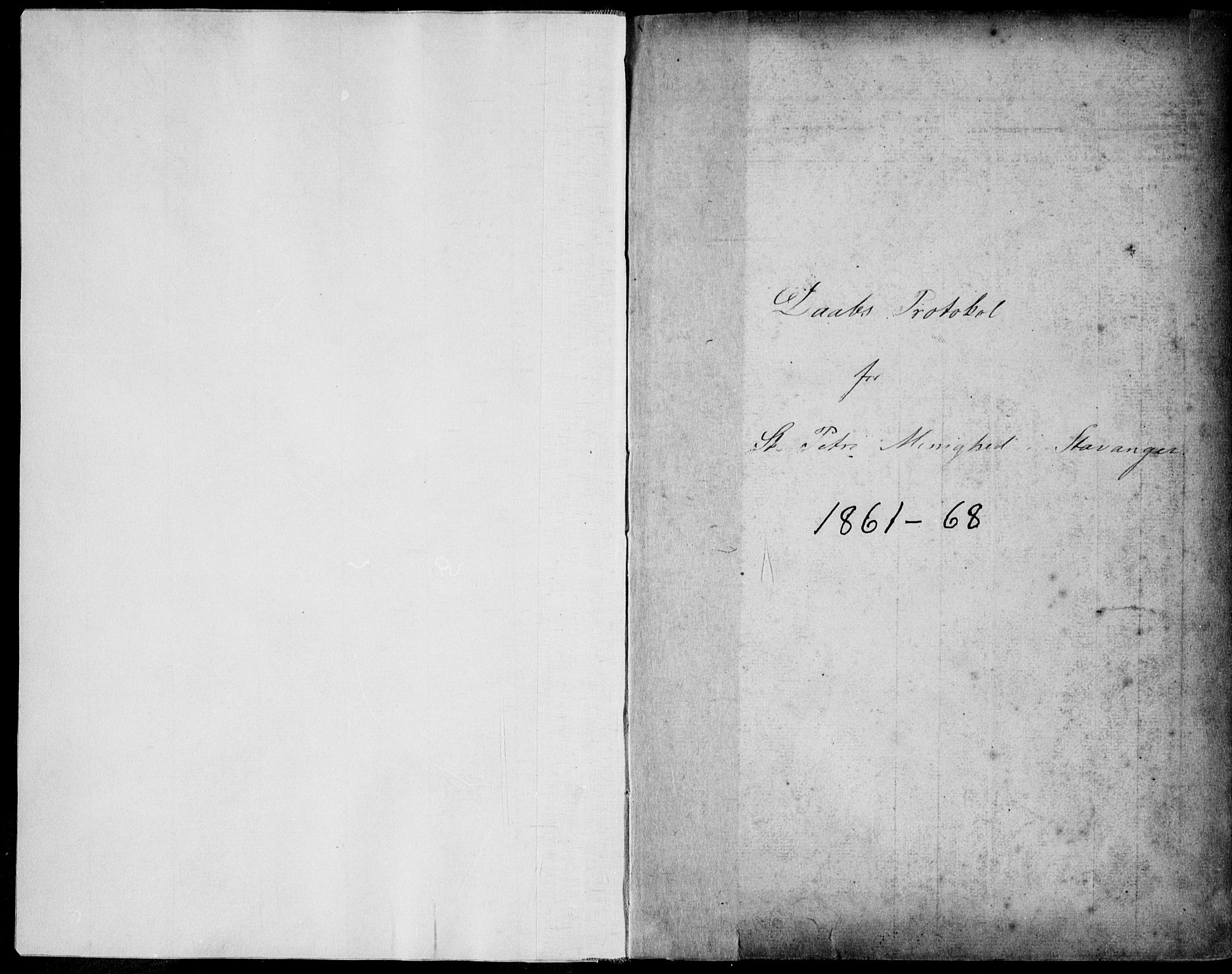 St. Petri sokneprestkontor, SAST/A-101813/001/30/30BA/L0001: Parish register (official) no. A 1, 1861-1868