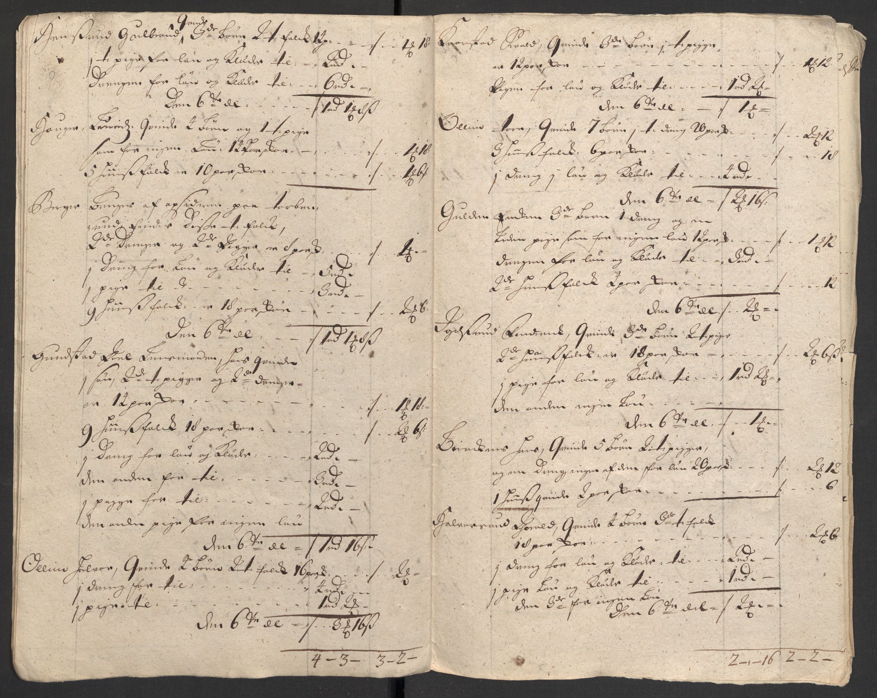 Rentekammeret inntil 1814, Reviderte regnskaper, Fogderegnskap, AV/RA-EA-4092/R18/L1308: Fogderegnskap Hadeland, Toten og Valdres, 1711, p. 287