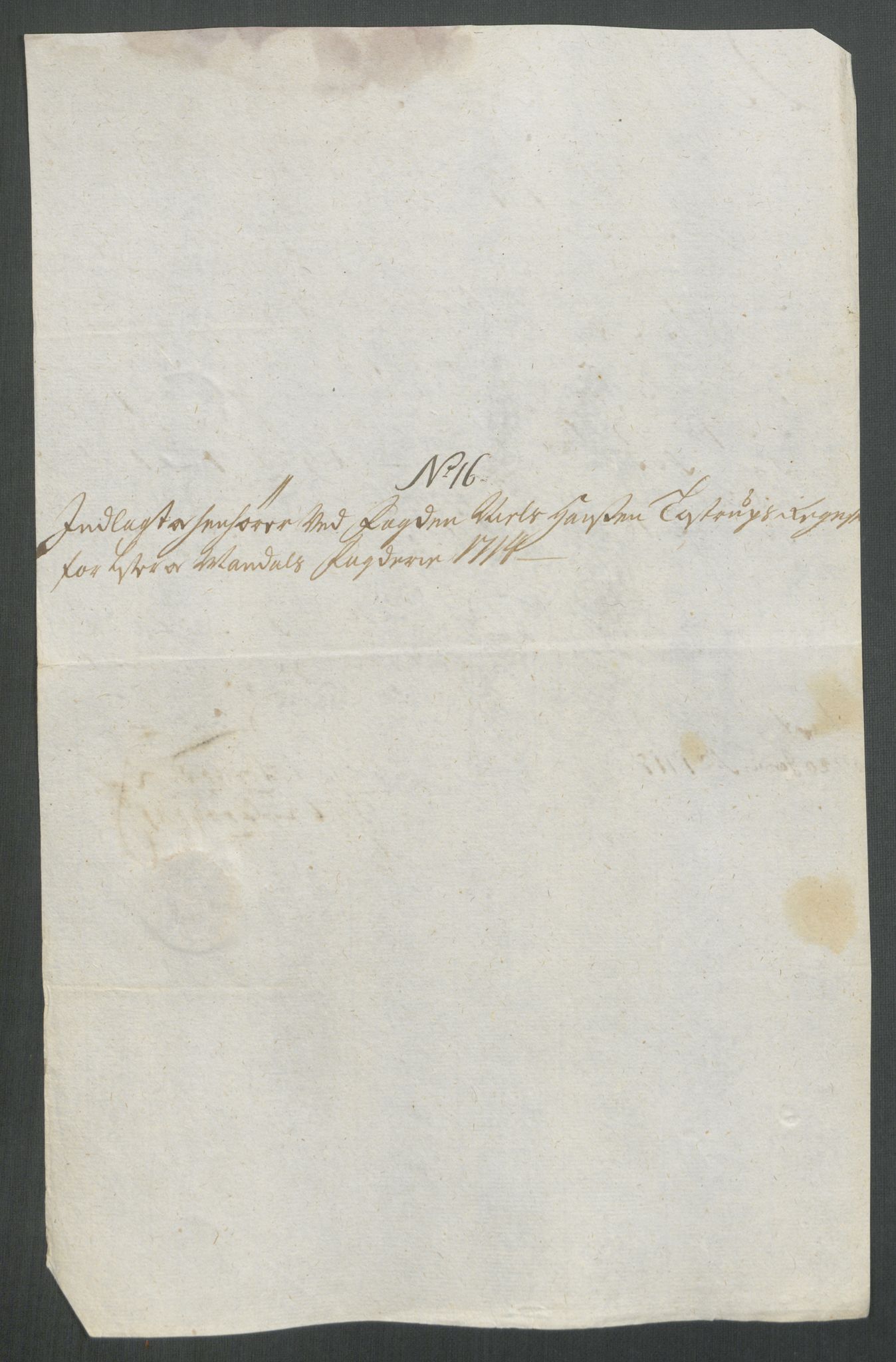 Rentekammeret inntil 1814, Reviderte regnskaper, Fogderegnskap, AV/RA-EA-4092/R43/L2558: Fogderegnskap Lista og Mandal, 1714, p. 113