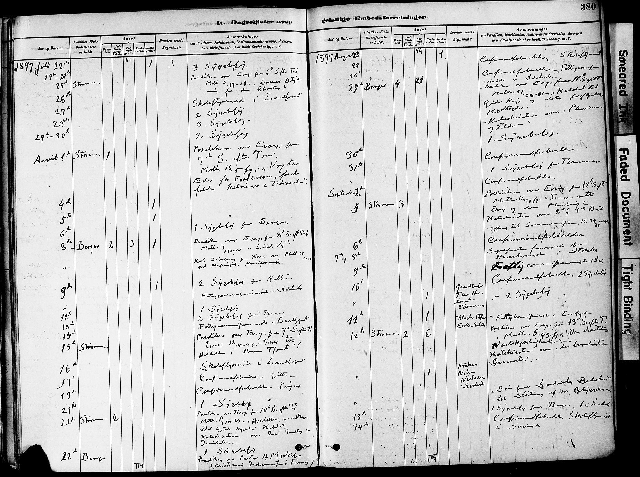 Strømm kirkebøker, AV/SAKO-A-322/F/Fa/L0004: Parish register (official) no. I 4, 1878-1899, p. 380