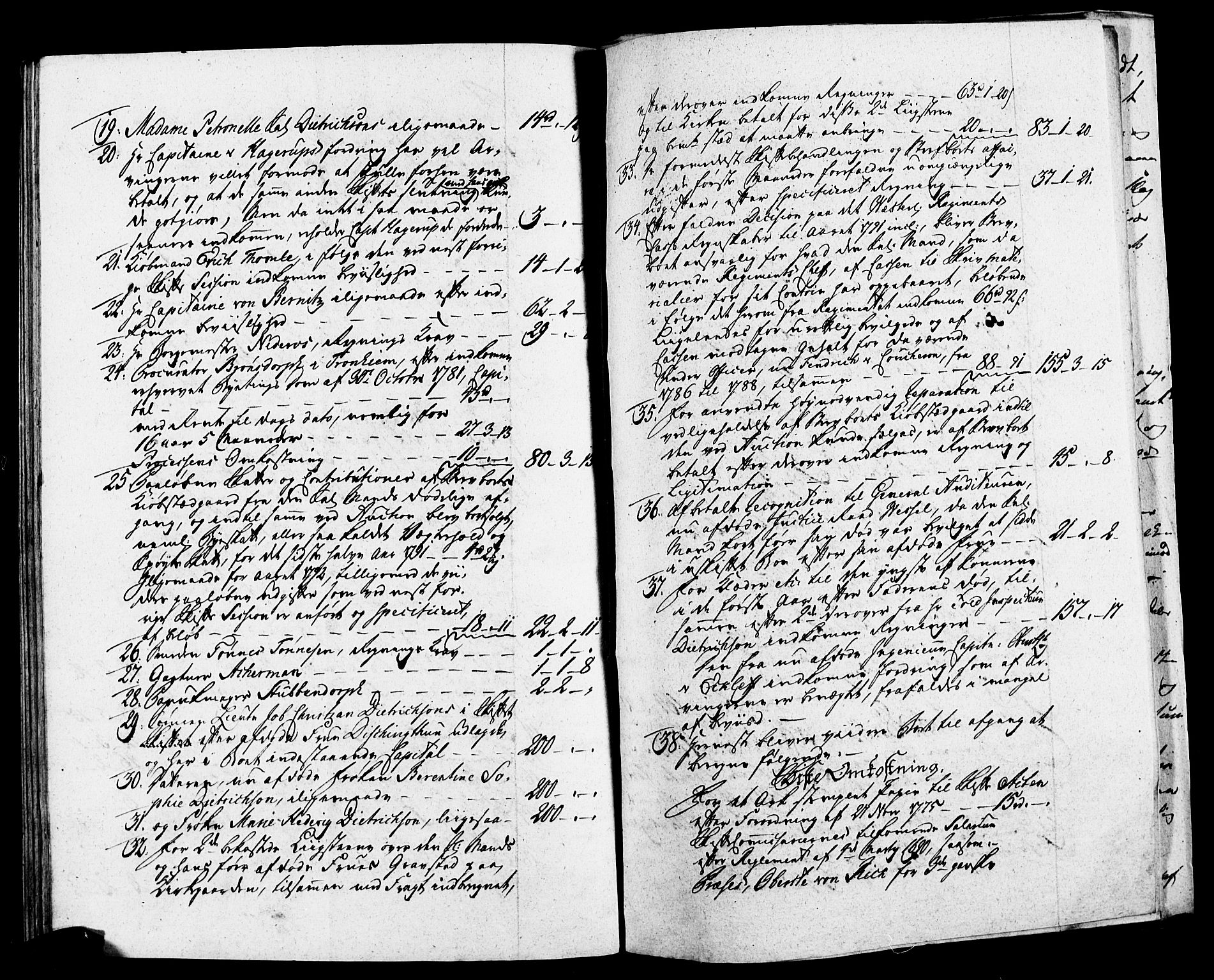 Forsvaret, Generalauditøren, AV/RA-RAFA-1772/F/Fj/Fja/L0007: --, 1732-1822, p. 82