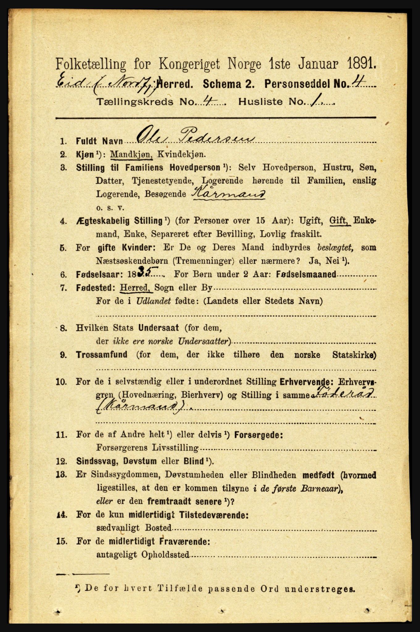 RA, 1891 census for 1443 Eid, 1891, p. 878