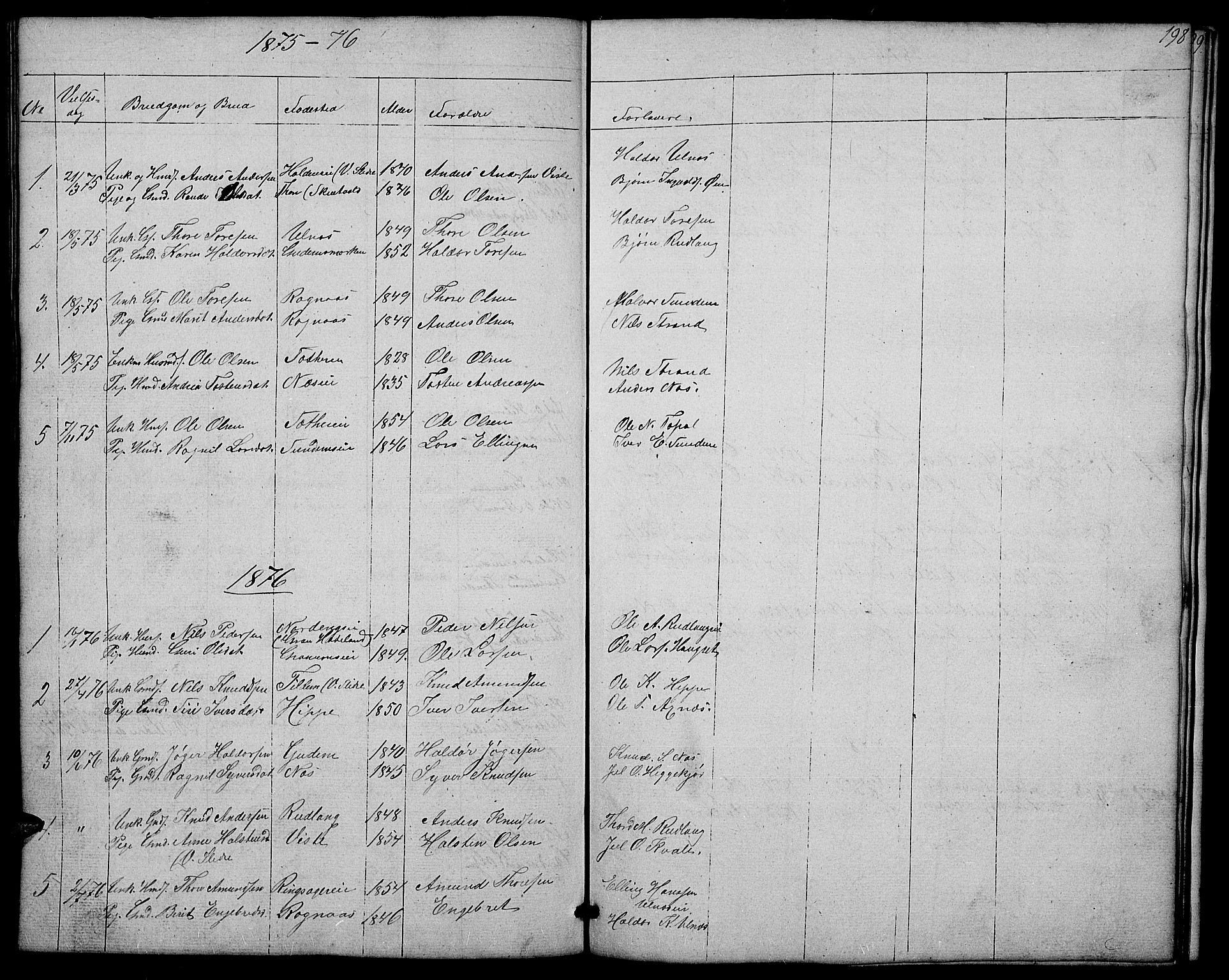 Nord-Aurdal prestekontor, SAH/PREST-132/H/Ha/Hab/L0004: Parish register (copy) no. 4, 1842-1882, p. 198