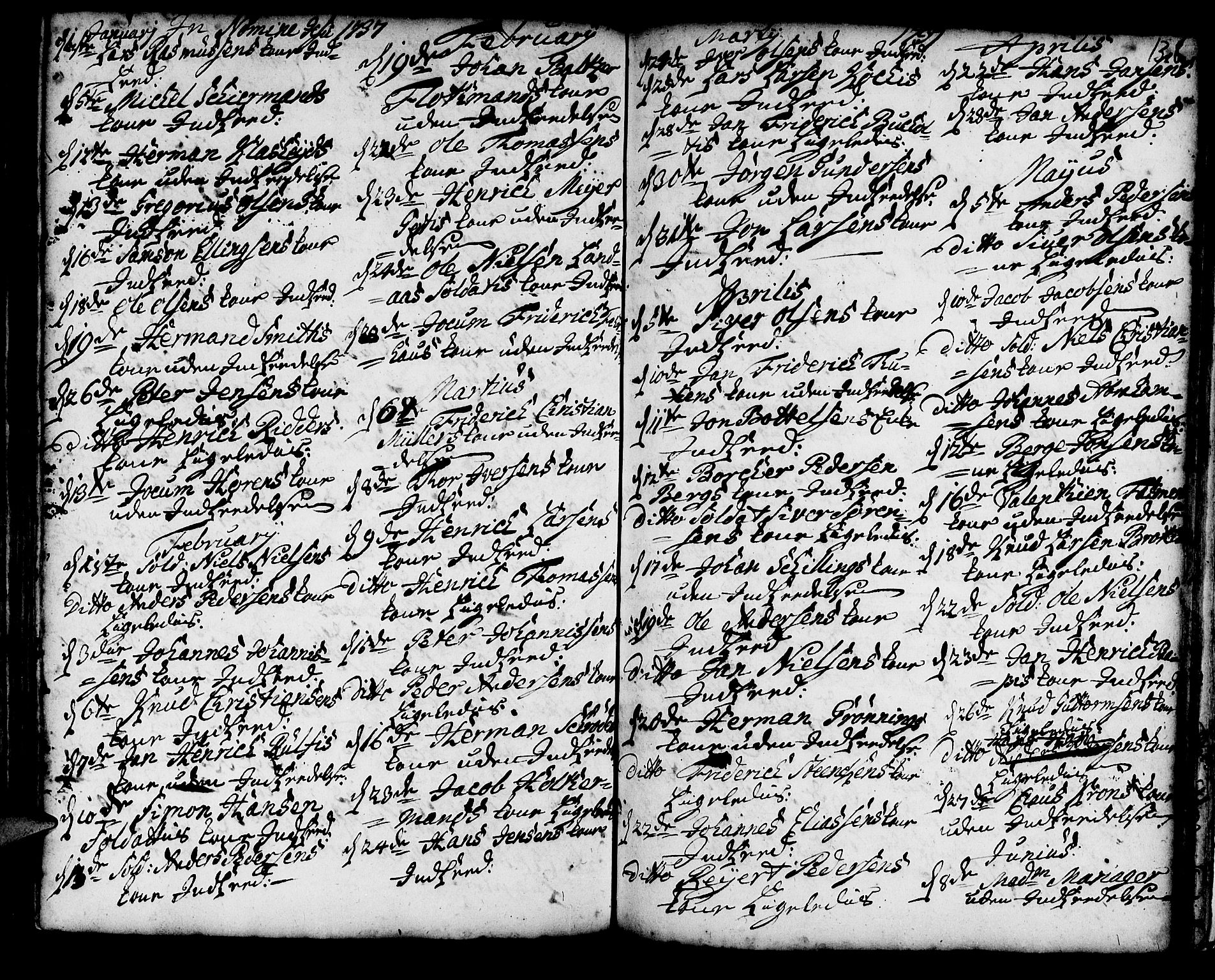 Korskirken sokneprestembete, AV/SAB-A-76101/H/Haa/L0008: Parish register (official) no. A 8, 1698-1747, p. 138