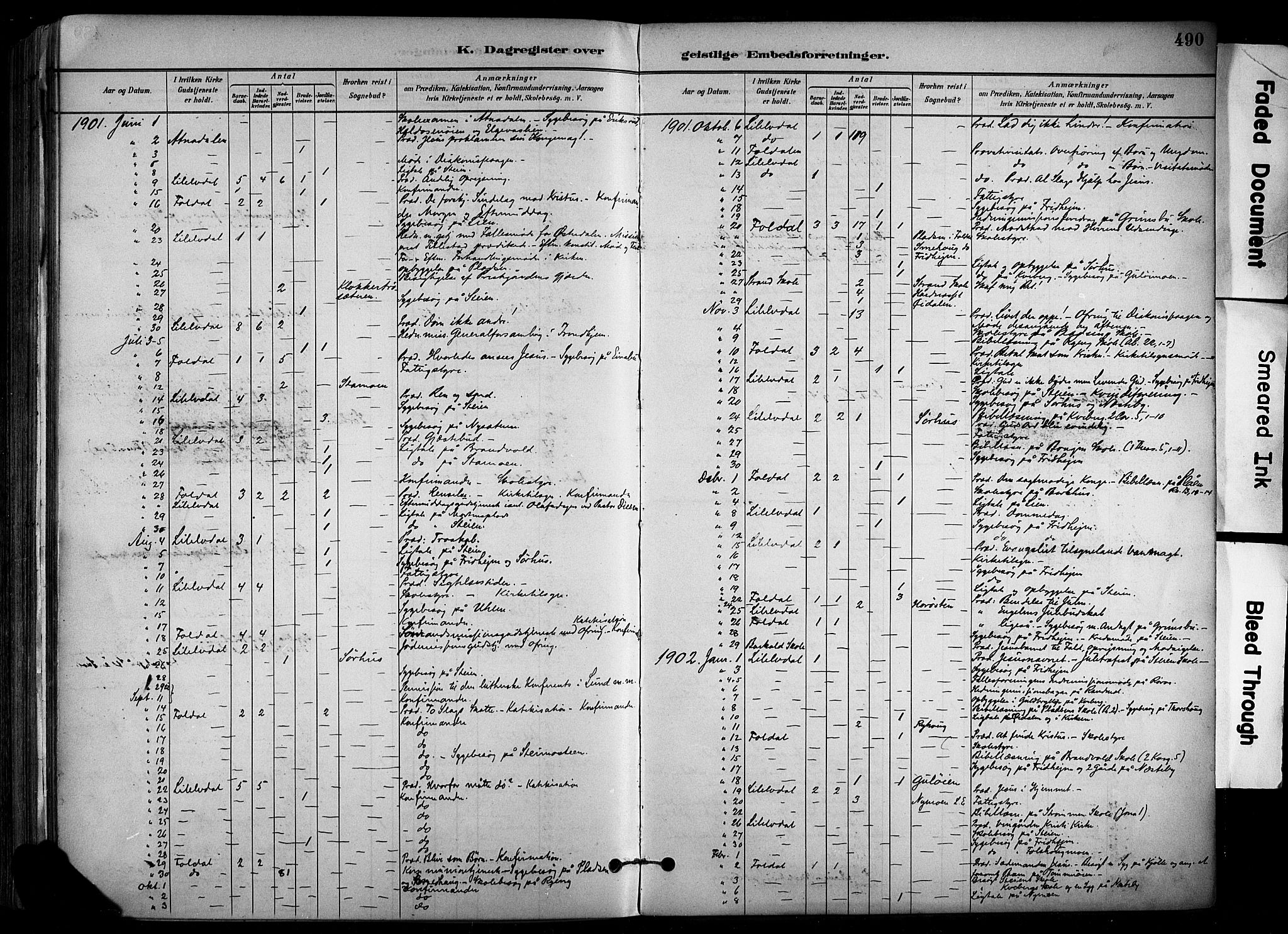 Alvdal prestekontor, SAH/PREST-060/H/Ha/Haa/L0002: Parish register (official) no. 2, 1883-1906, p. 490