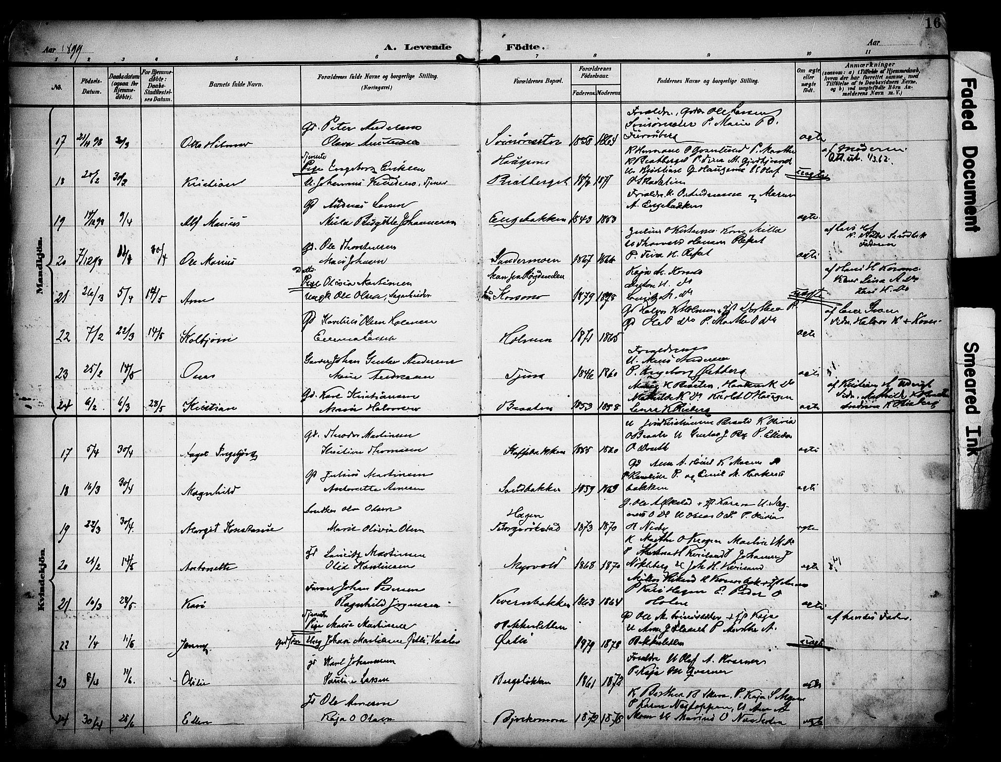 Grue prestekontor, AV/SAH-PREST-036/H/Ha/Haa/L0013: Parish register (official) no. 13, 1898-1910, p. 16