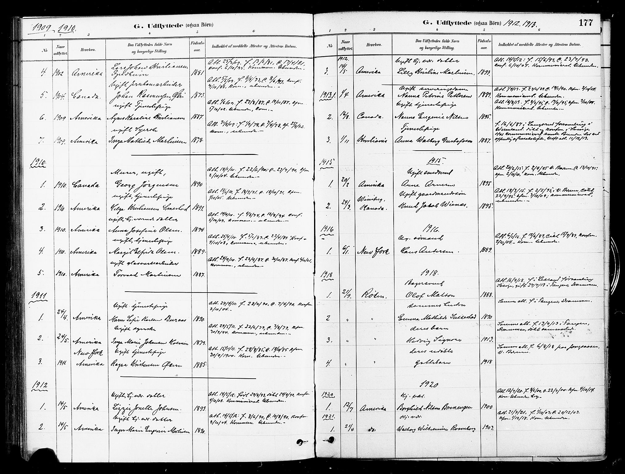 Asker prestekontor Kirkebøker, SAO/A-10256a/F/Fb/L0002: Parish register (official) no. II 2, 1879-1921, p. 177