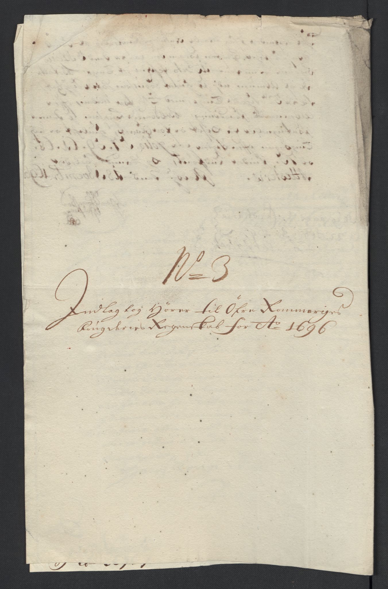 Rentekammeret inntil 1814, Reviderte regnskaper, Fogderegnskap, RA/EA-4092/R12/L0708: Fogderegnskap Øvre Romerike, 1696, p. 253