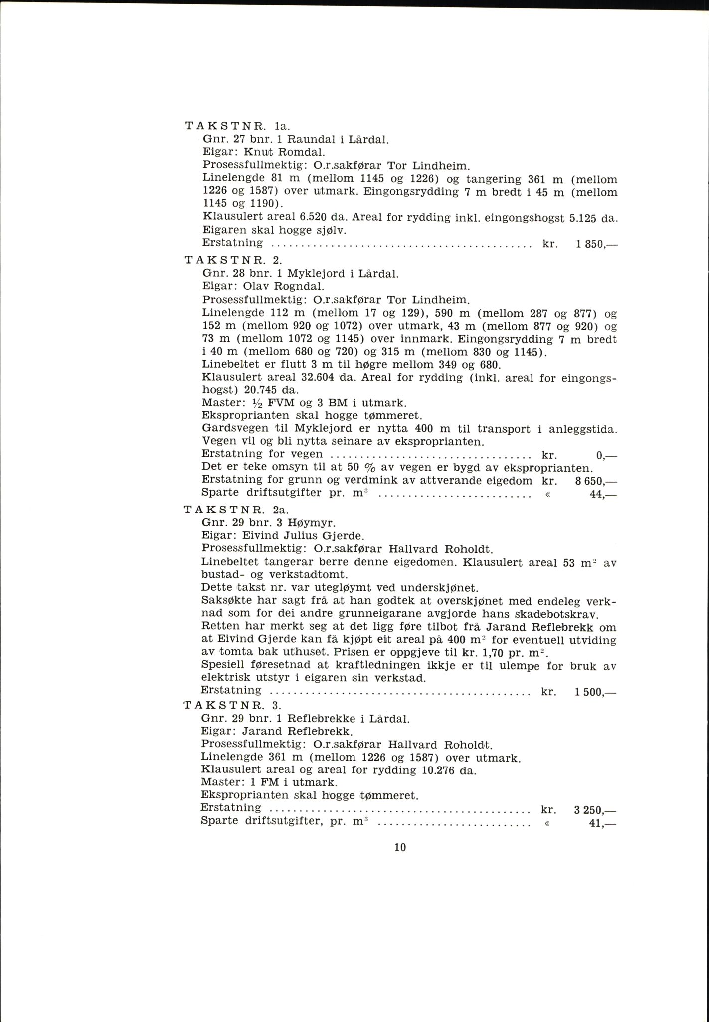 Vest-Telemark sorenskriveri, AV/SAKO-A-134/F/Fo/Fob/L0002: Skjønn/rettsbøker for kraftutbygging/veg, 1963-1968, p. 12