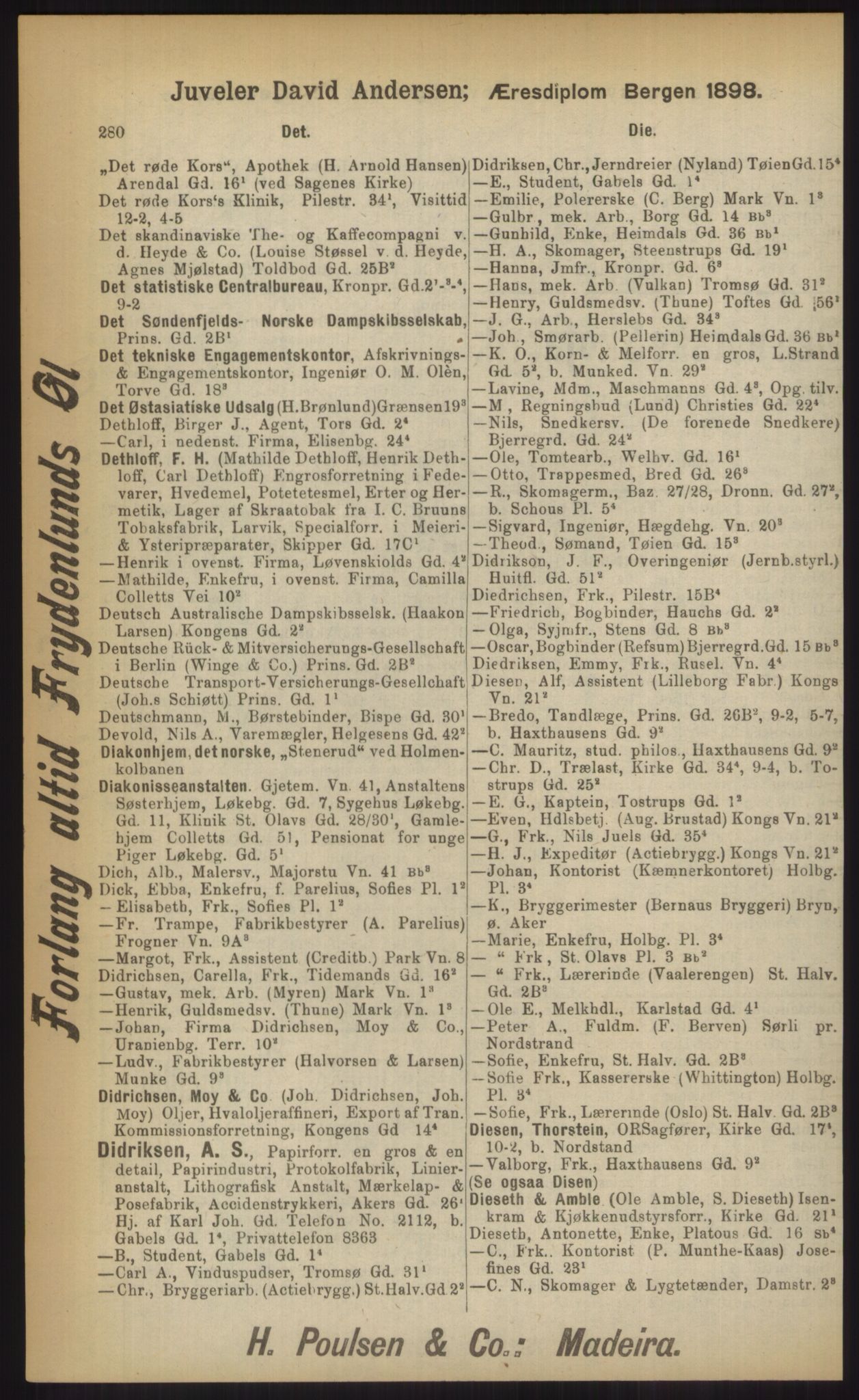 Kristiania/Oslo adressebok, PUBL/-, 1903, p. 280