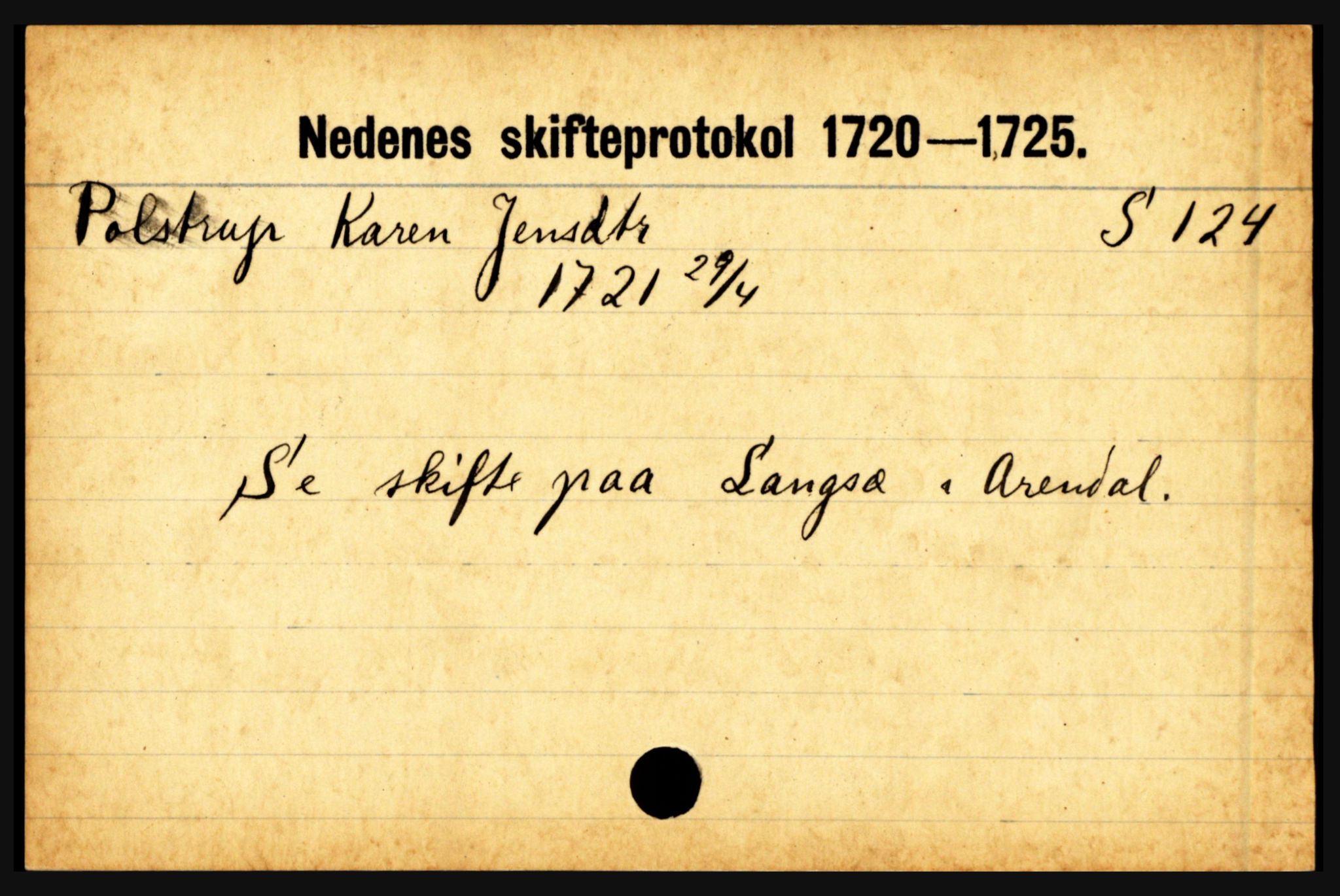 Nedenes sorenskriveri før 1824, AV/SAK-1221-0007/H, p. 23015