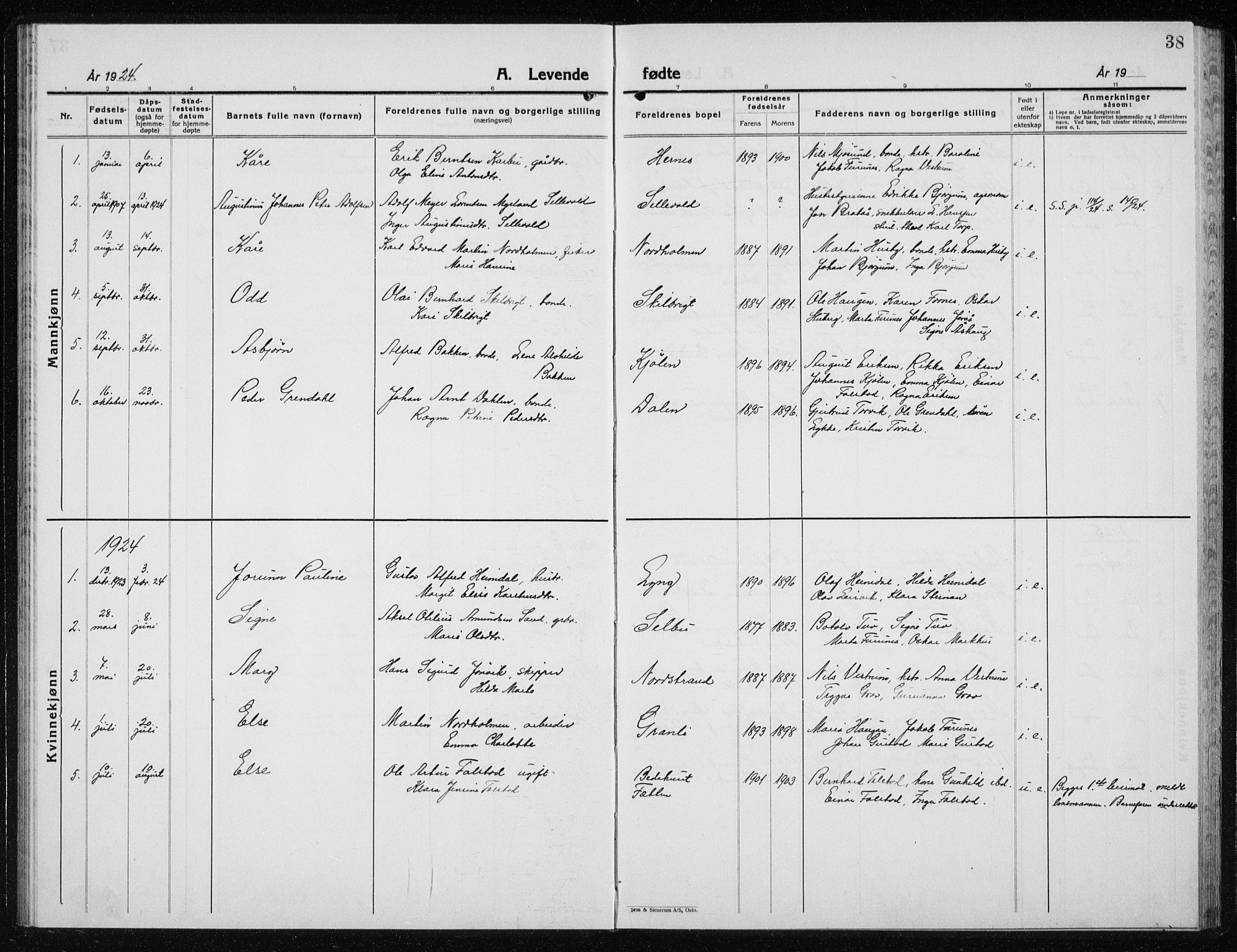 Ministerialprotokoller, klokkerbøker og fødselsregistre - Nord-Trøndelag, SAT/A-1458/719/L0180: Parish register (copy) no. 719C01, 1878-1940, p. 38