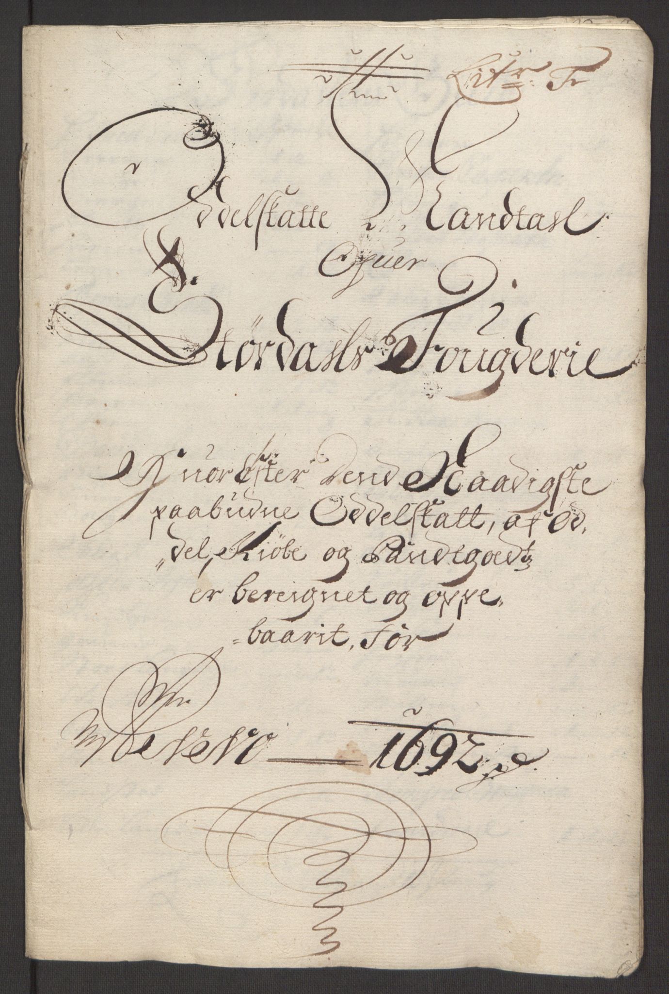 Rentekammeret inntil 1814, Reviderte regnskaper, Fogderegnskap, RA/EA-4092/R62/L4185: Fogderegnskap Stjørdal og Verdal, 1692, p. 102
