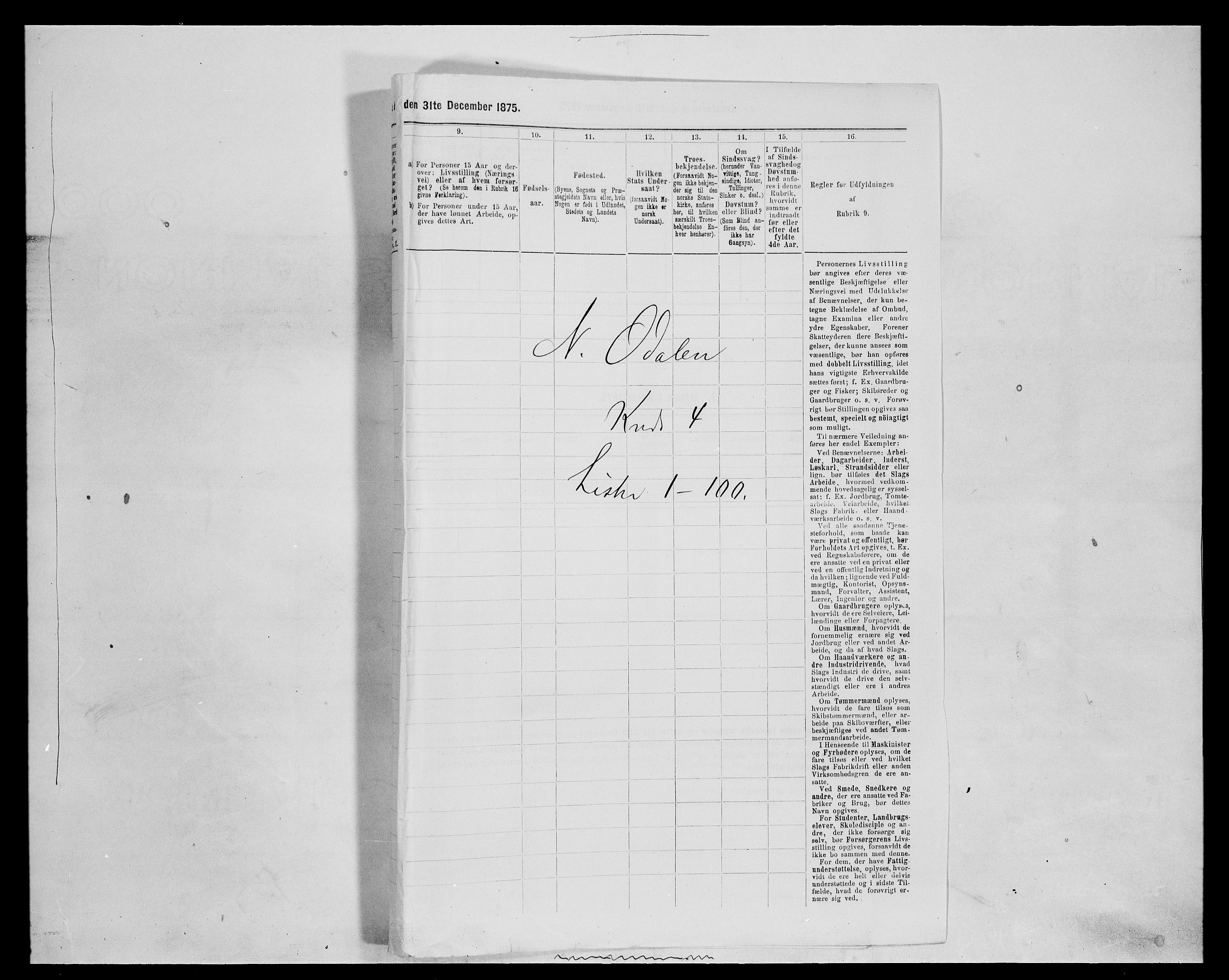 SAH, 1875 census for 0418P Nord-Odal, 1875, p. 544