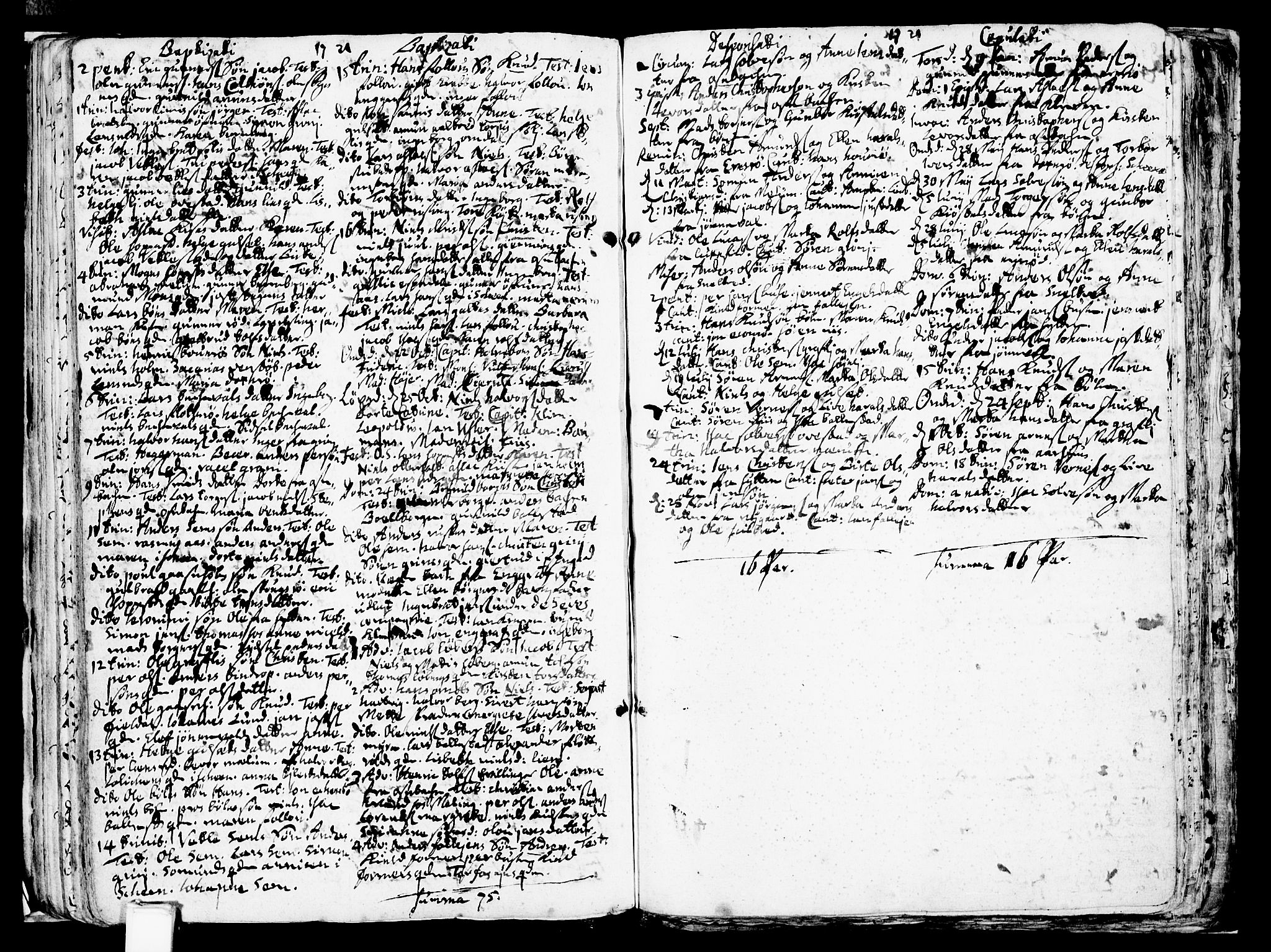 Gjerpen kirkebøker, SAKO/A-265/F/Fa/L0001: Parish register (official) no. I 1, 1681-1746