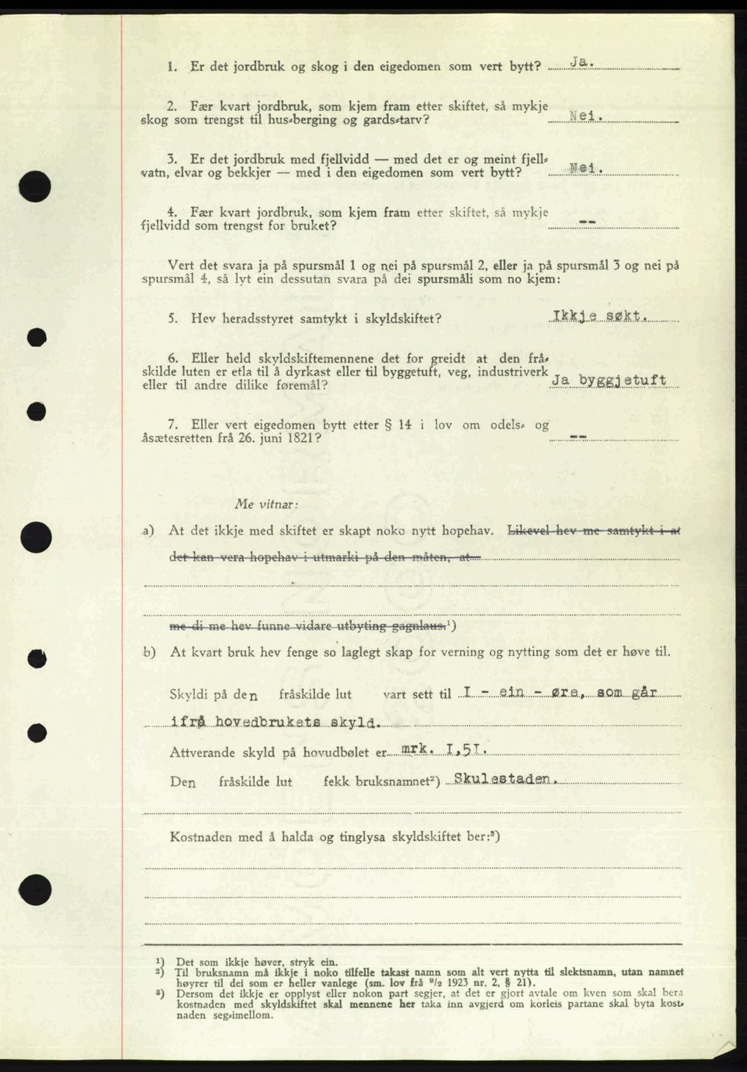 Nordhordland sorenskrivar, SAB/A-2901/1/G/Gb/Gbf/L0032: Mortgage book no. A32, 1947-1947, Diary no: : 2392/1947