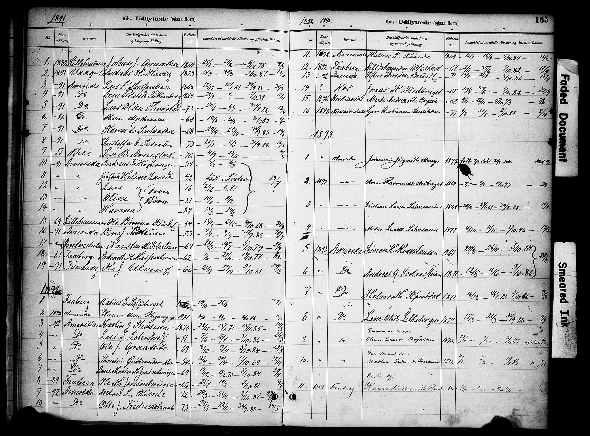 Ringsaker prestekontor, AV/SAH-PREST-014/K/Ka/L0015: Parish register (official) no. 15, 1891-1904, p. 165