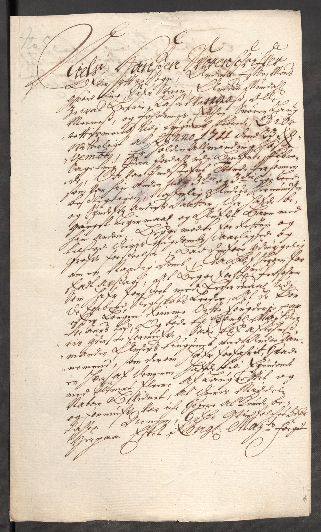 Rentekammeret inntil 1814, Reviderte regnskaper, Fogderegnskap, AV/RA-EA-4092/R52/L3317: Fogderegnskap Sogn, 1711, p. 185