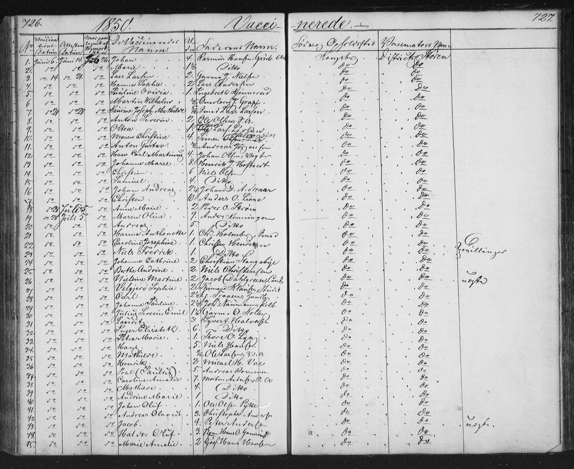 Kongsberg kirkebøker, SAKO/A-22/G/Ga/L0002: Parish register (copy) no. 2, 1839-1858, p. 726-727