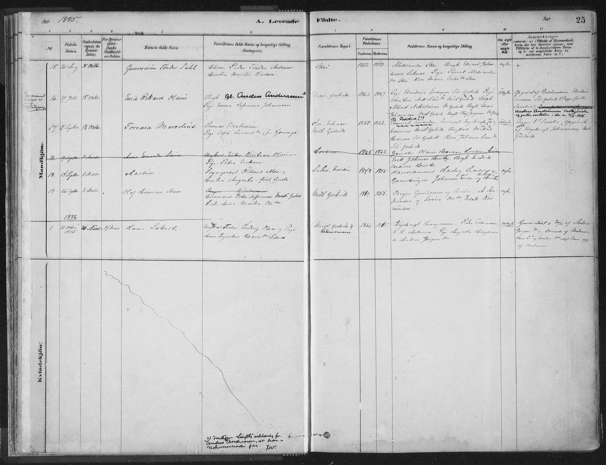 Ministerialprotokoller, klokkerbøker og fødselsregistre - Nord-Trøndelag, SAT/A-1458/788/L0697: Parish register (official) no. 788A04, 1878-1902, p. 25