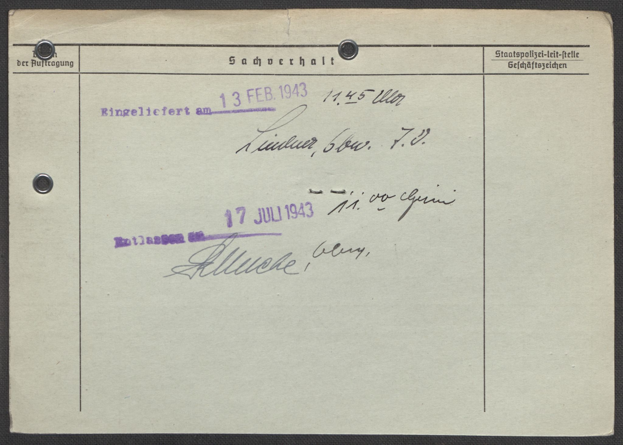 Befehlshaber der Sicherheitspolizei und des SD, AV/RA-RAFA-5969/E/Ea/Eaa/L0009: Register over norske fanger i Møllergata 19: Ru-Sy, 1940-1945, p. 1097