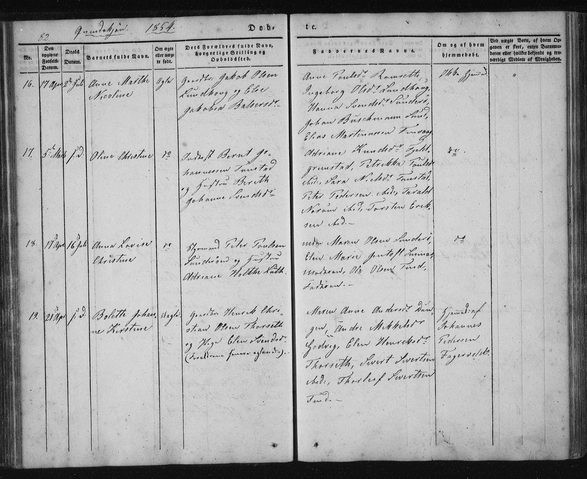 Ministerialprotokoller, klokkerbøker og fødselsregistre - Nordland, AV/SAT-A-1459/893/L1332: Parish register (official) no. 893A05, 1841-1858, p. 82