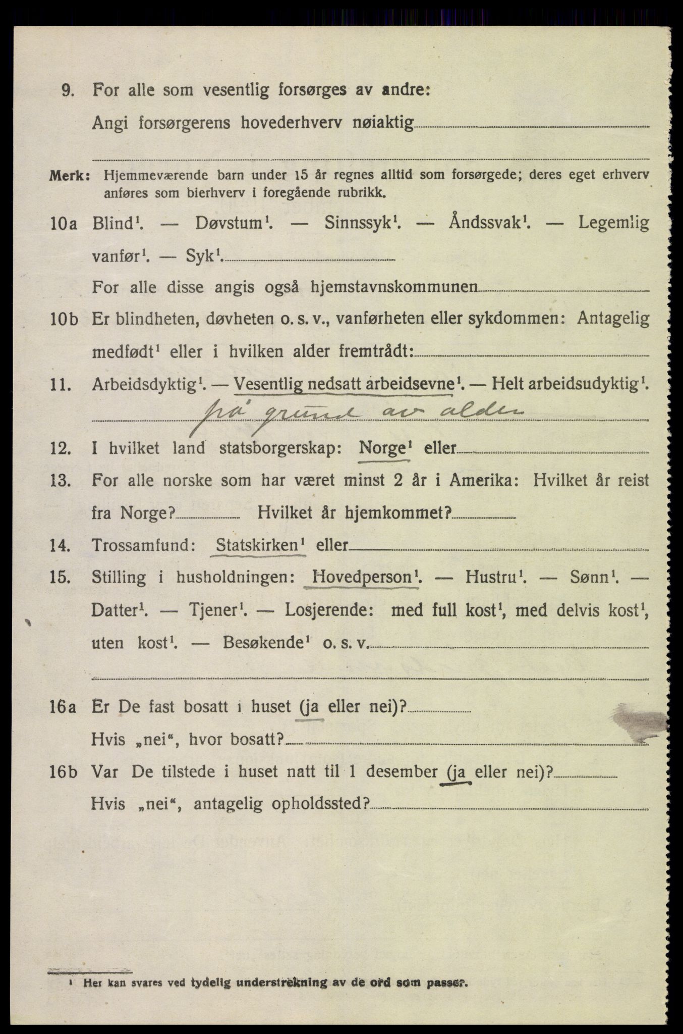 SAK, 1920 census for Lista, 1920, p. 5520