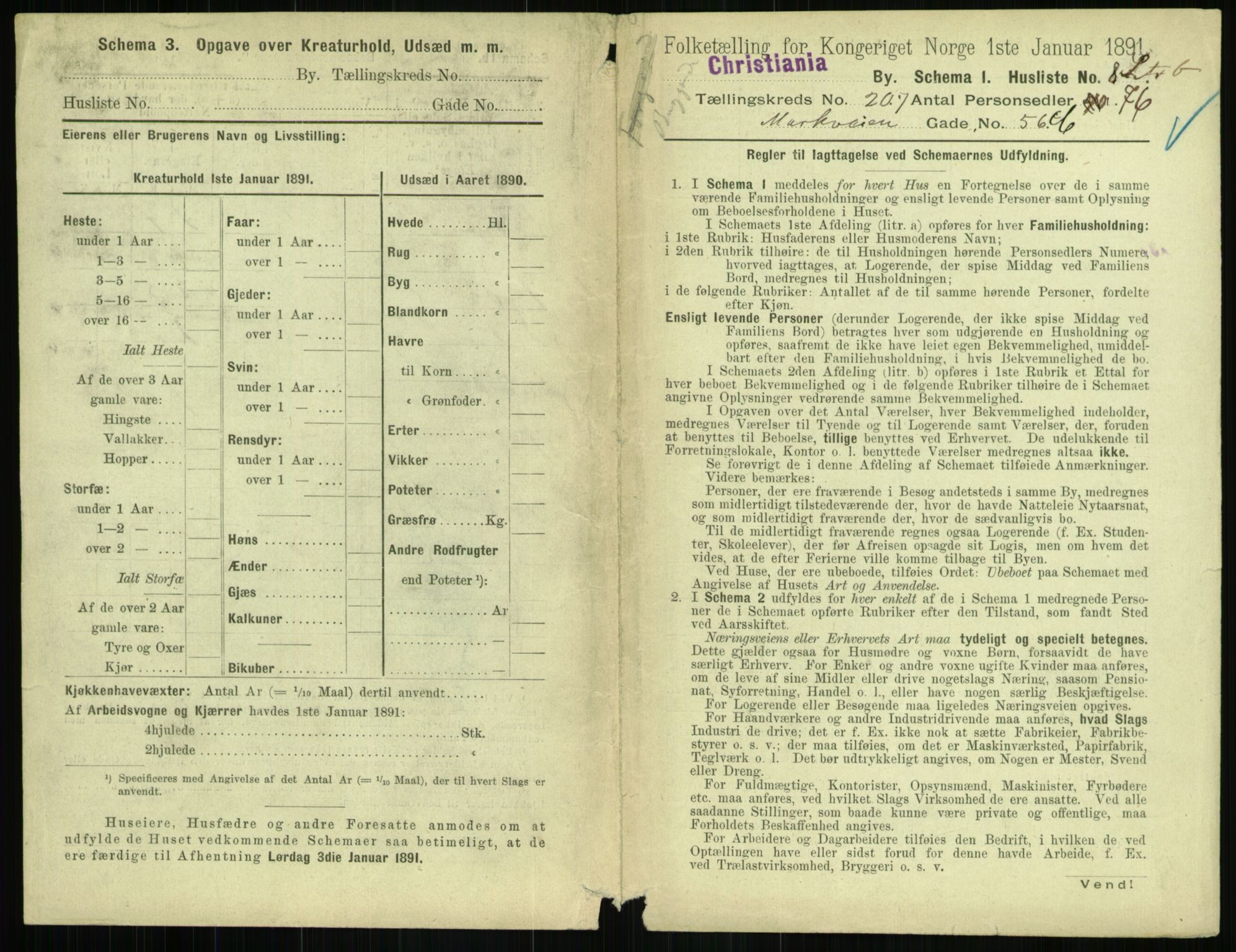 RA, 1891 census for 0301 Kristiania, 1891, p. 124270