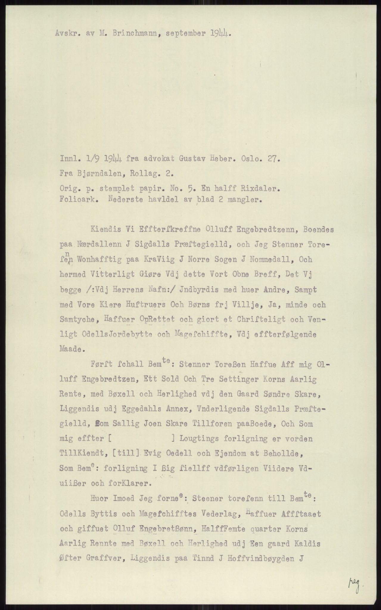 Samlinger til kildeutgivelse, Diplomavskriftsamlingen, AV/RA-EA-4053/H/Ha, p. 1573