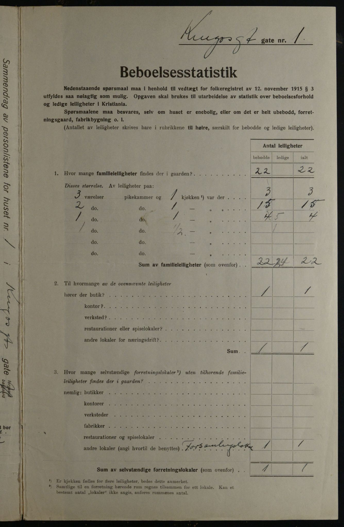 OBA, Municipal Census 1923 for Kristiania, 1923, p. 55294