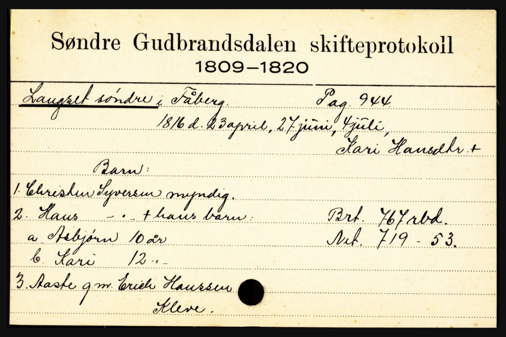 Sør-Gudbrandsdal tingrett, SAH/TING-004/J, 1658-1885, p. 7011