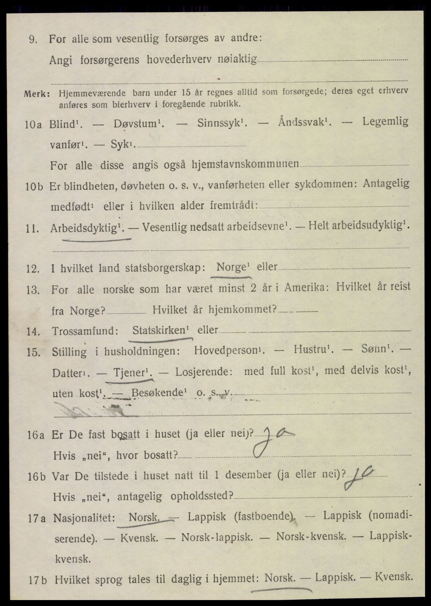 SAT, 1920 census for Leirfjord, 1920, p. 3292