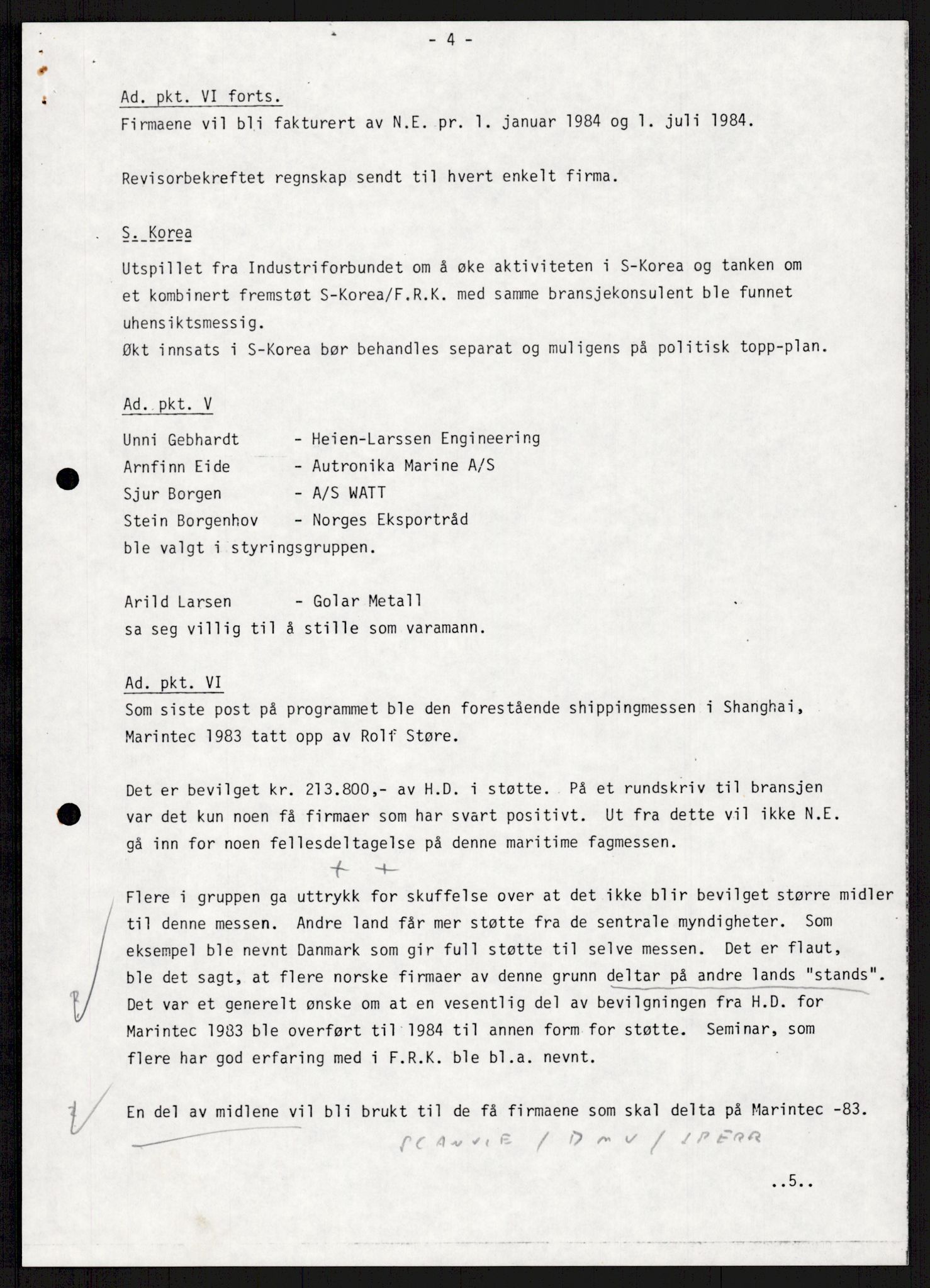"17-Gruppen Kina", AV/RA-PA-1688/A/L0001: Møtereferater, 1979-1986, p. 51