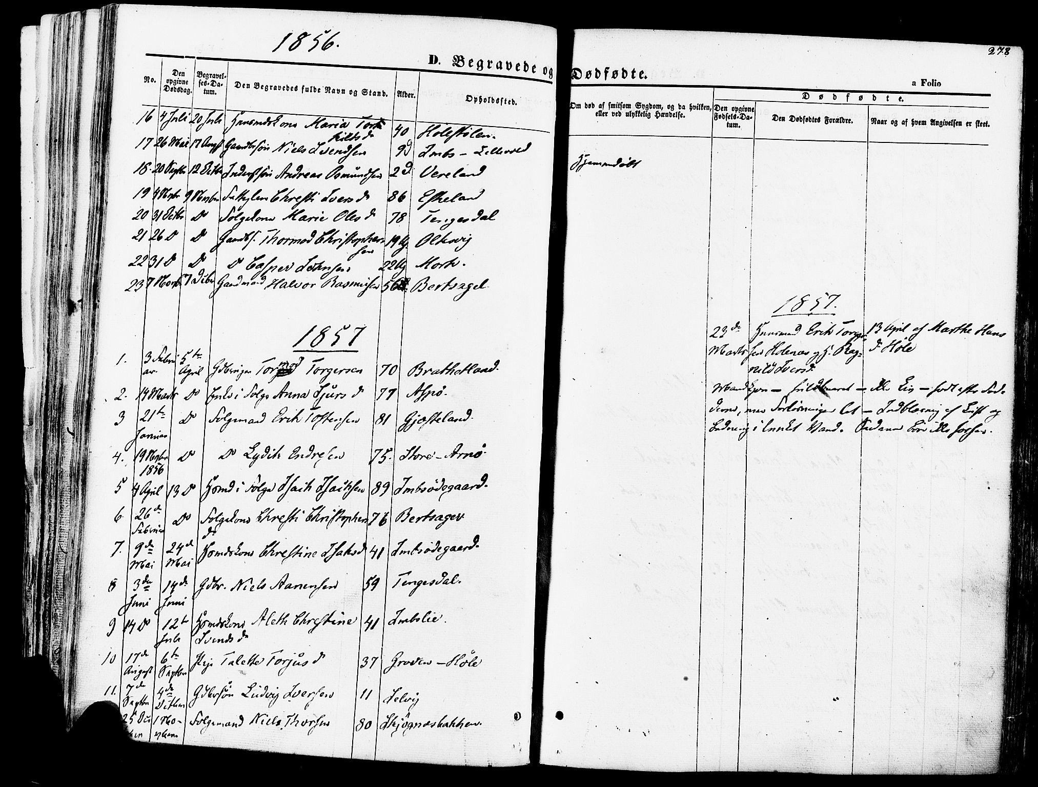 Høgsfjord sokneprestkontor, SAST/A-101624/H/Ha/Haa/L0002: Parish register (official) no. A 2, 1855-1885, p. 278