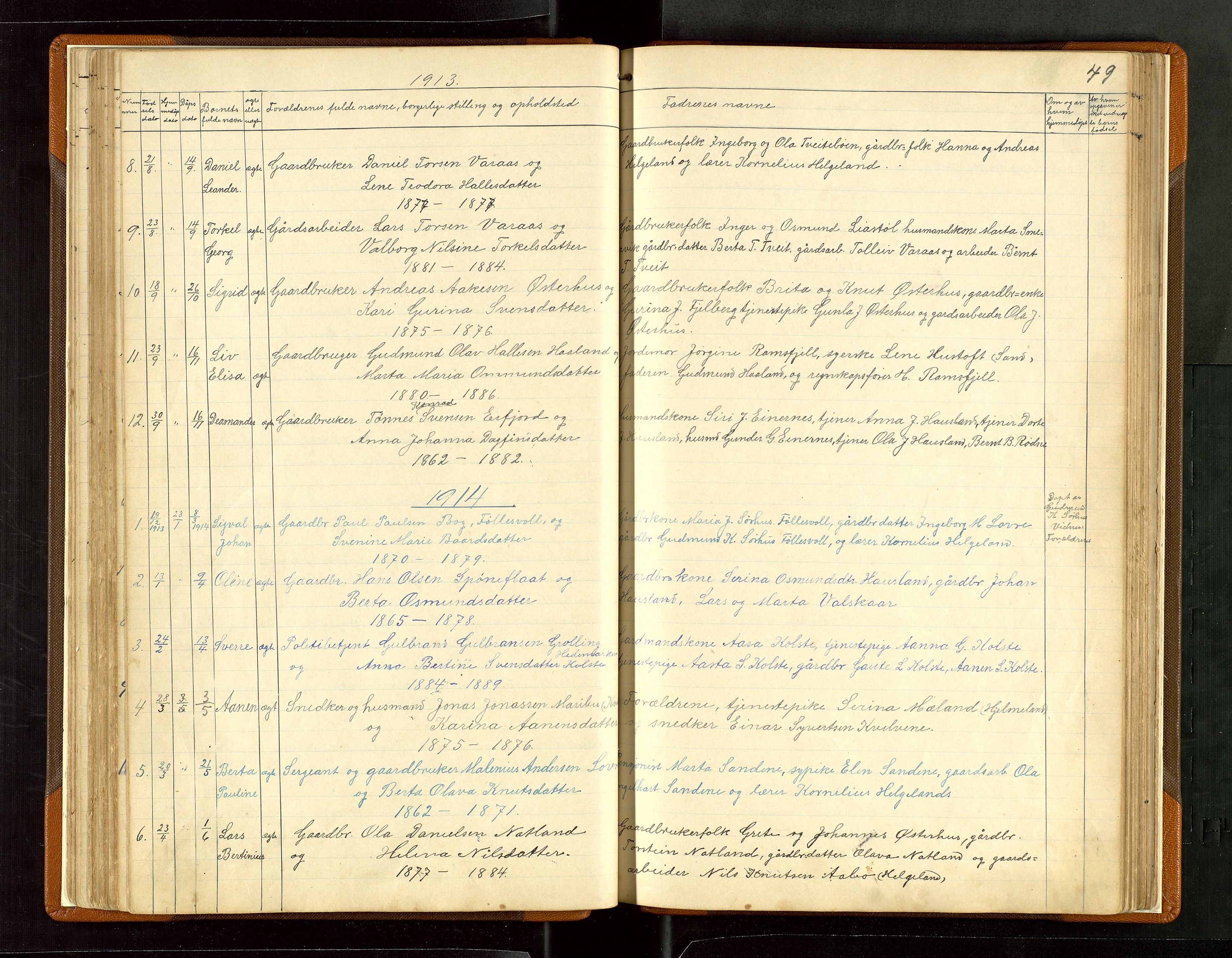Jelsa sokneprestkontor, SAST/A-101842/01/V: Parish register (copy) no. B 6, 1890-1949, p. 49