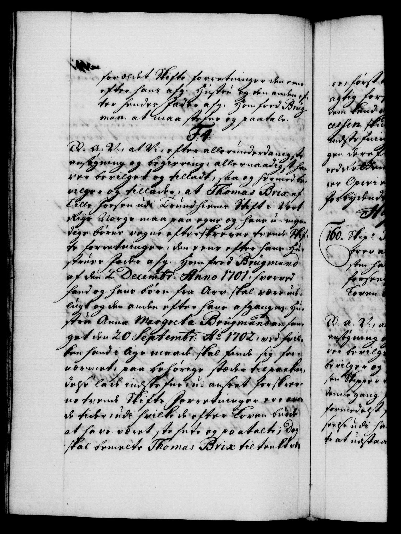 Danske Kanselli 1572-1799, AV/RA-EA-3023/F/Fc/Fca/Fcaa/L0019: Norske registre, 1704-1707, p. 397b