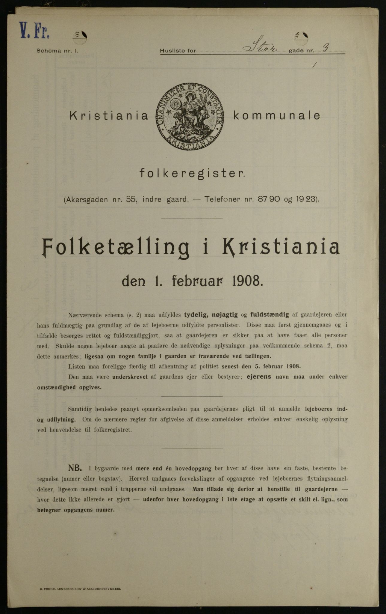 OBA, Municipal Census 1908 for Kristiania, 1908, p. 92471