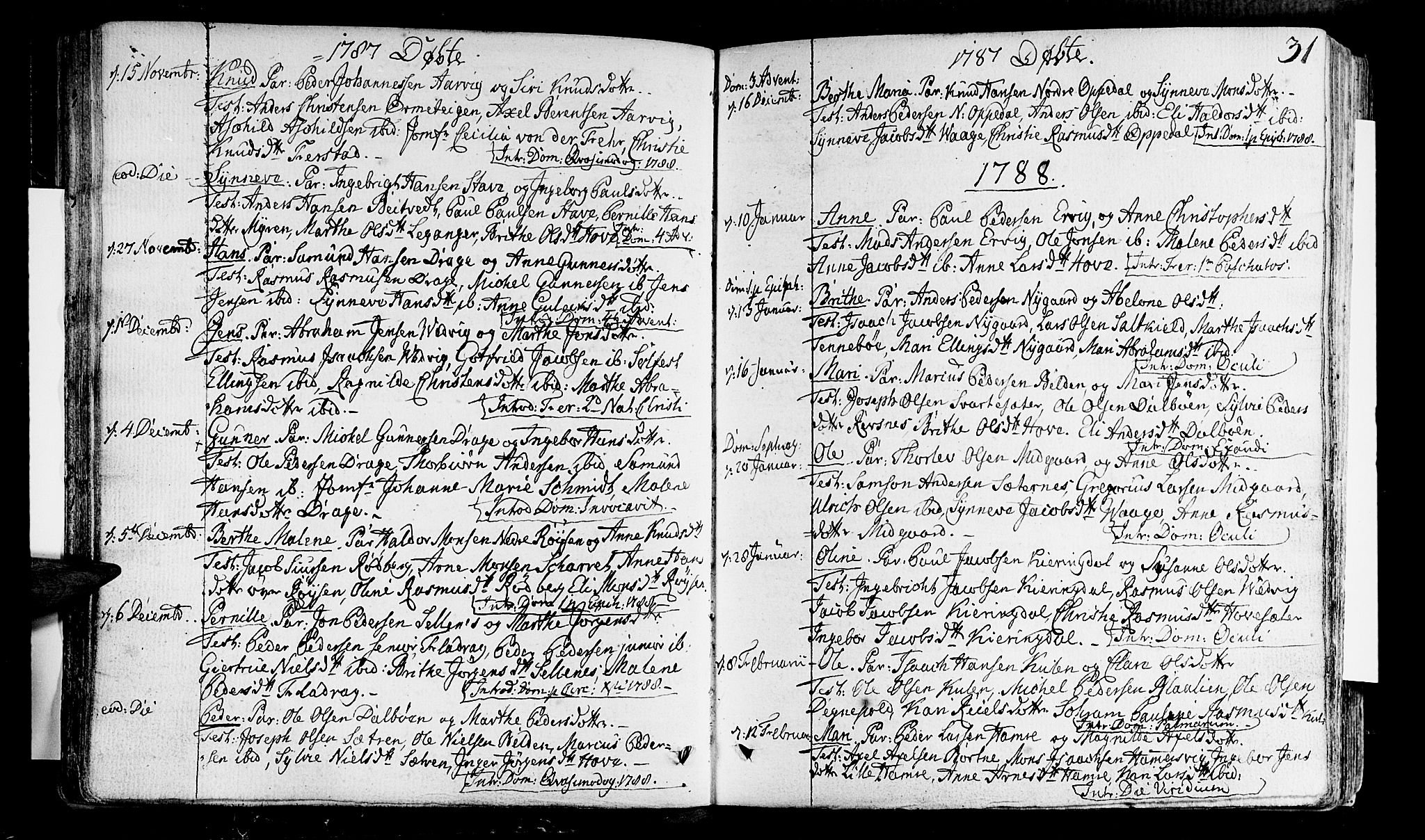 Selje sokneprestembete, AV/SAB-A-99938/H/Ha/Haa/Haaa: Parish register (official) no. A 6, 1782-1806, p. 31