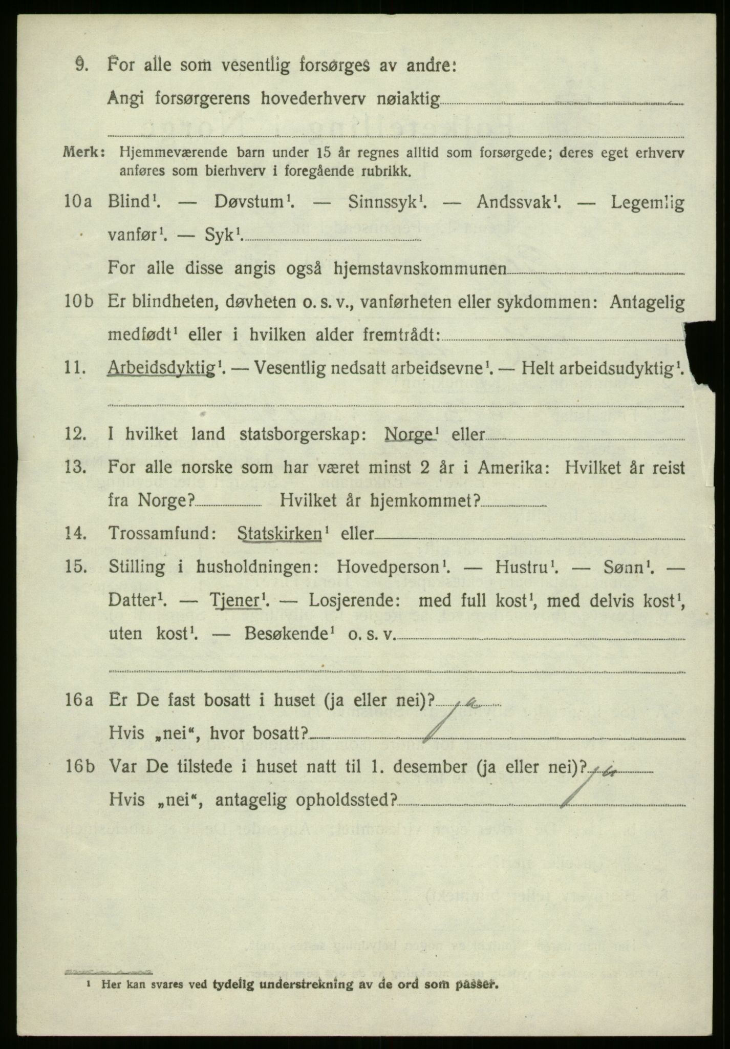 SAB, 1920 census for Gloppen, 1920, p. 6317