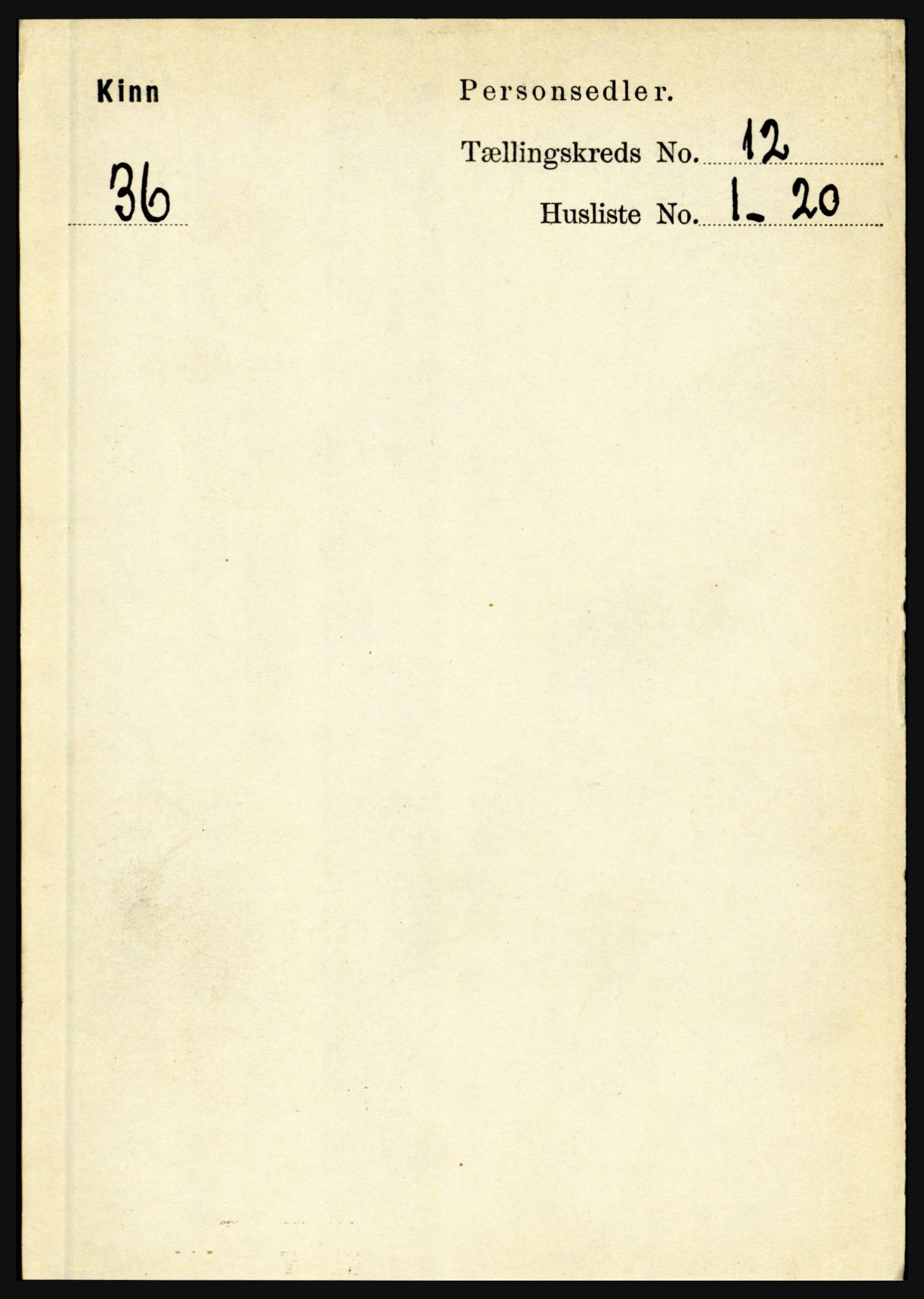 RA, 1891 census for 1437 Kinn, 1891, p. 4511