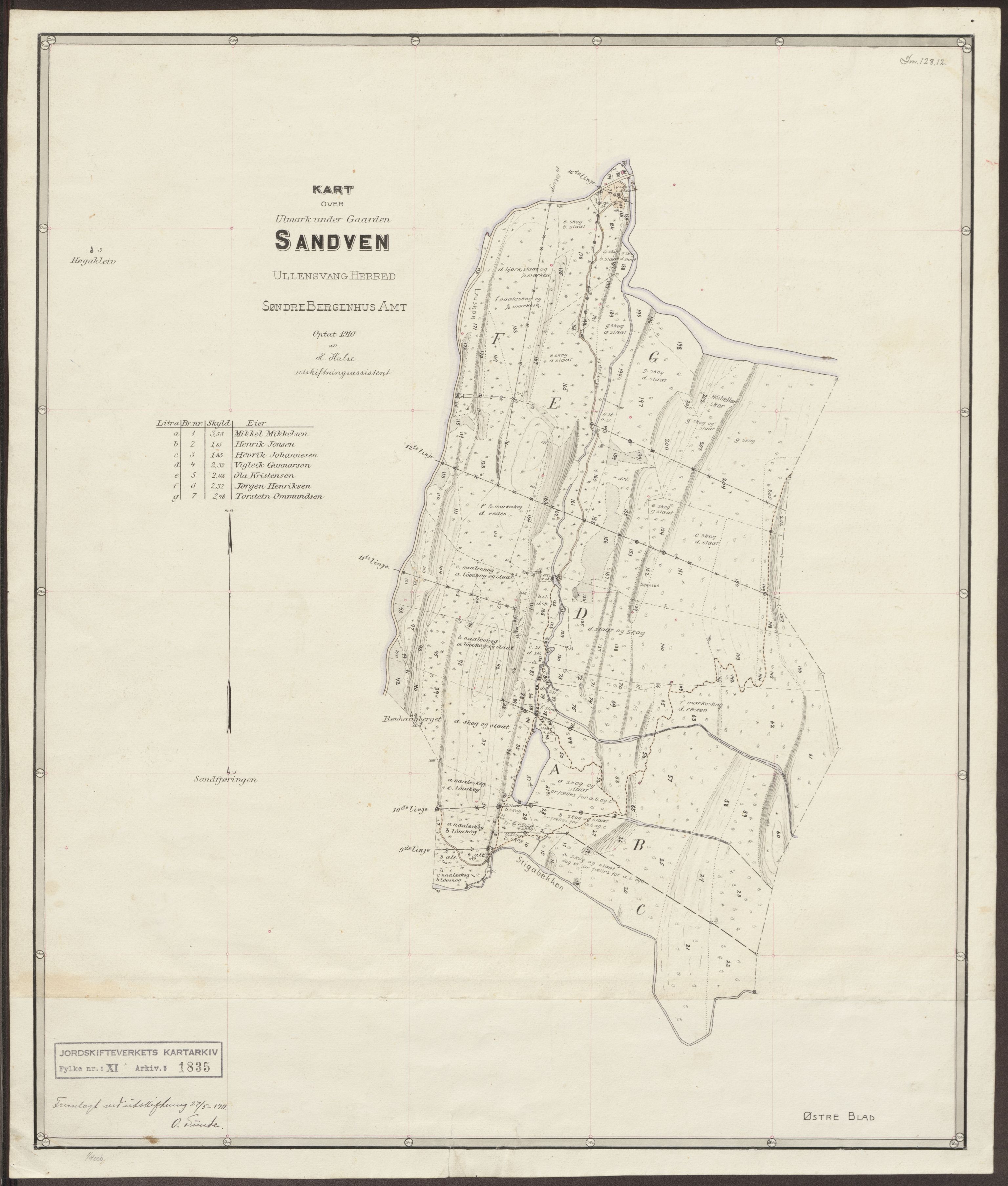 Jordskifteverkets kartarkiv, AV/RA-S-3929/T, 1859-1988, p. 2001
