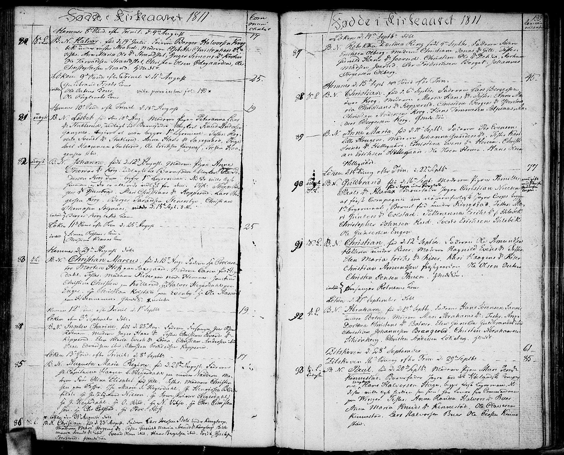 Høland prestekontor Kirkebøker, SAO/A-10346a/F/Fa/L0006: Parish register (official) no. I 6, 1794-1814, p. 133
