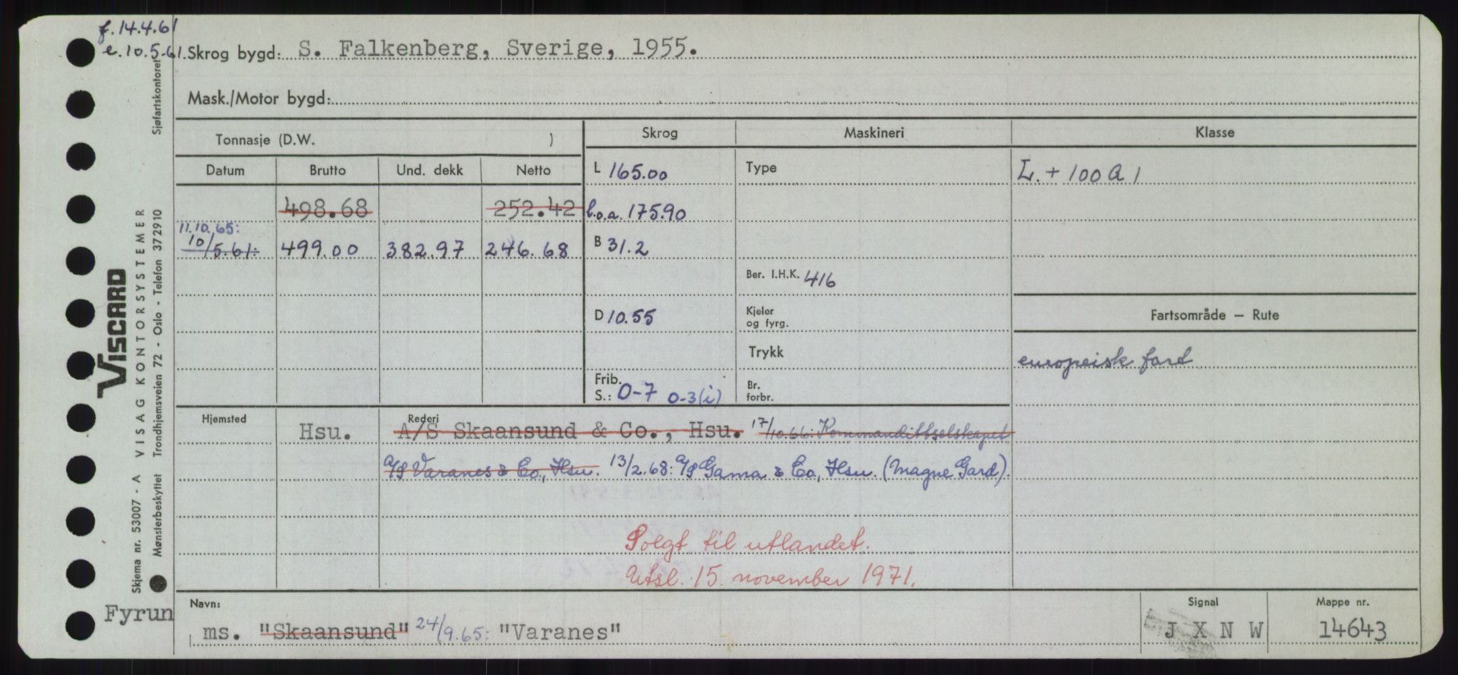 Sjøfartsdirektoratet med forløpere, Skipsmålingen, AV/RA-S-1627/H/Hd/L0040: Fartøy, U-Ve, p. 297