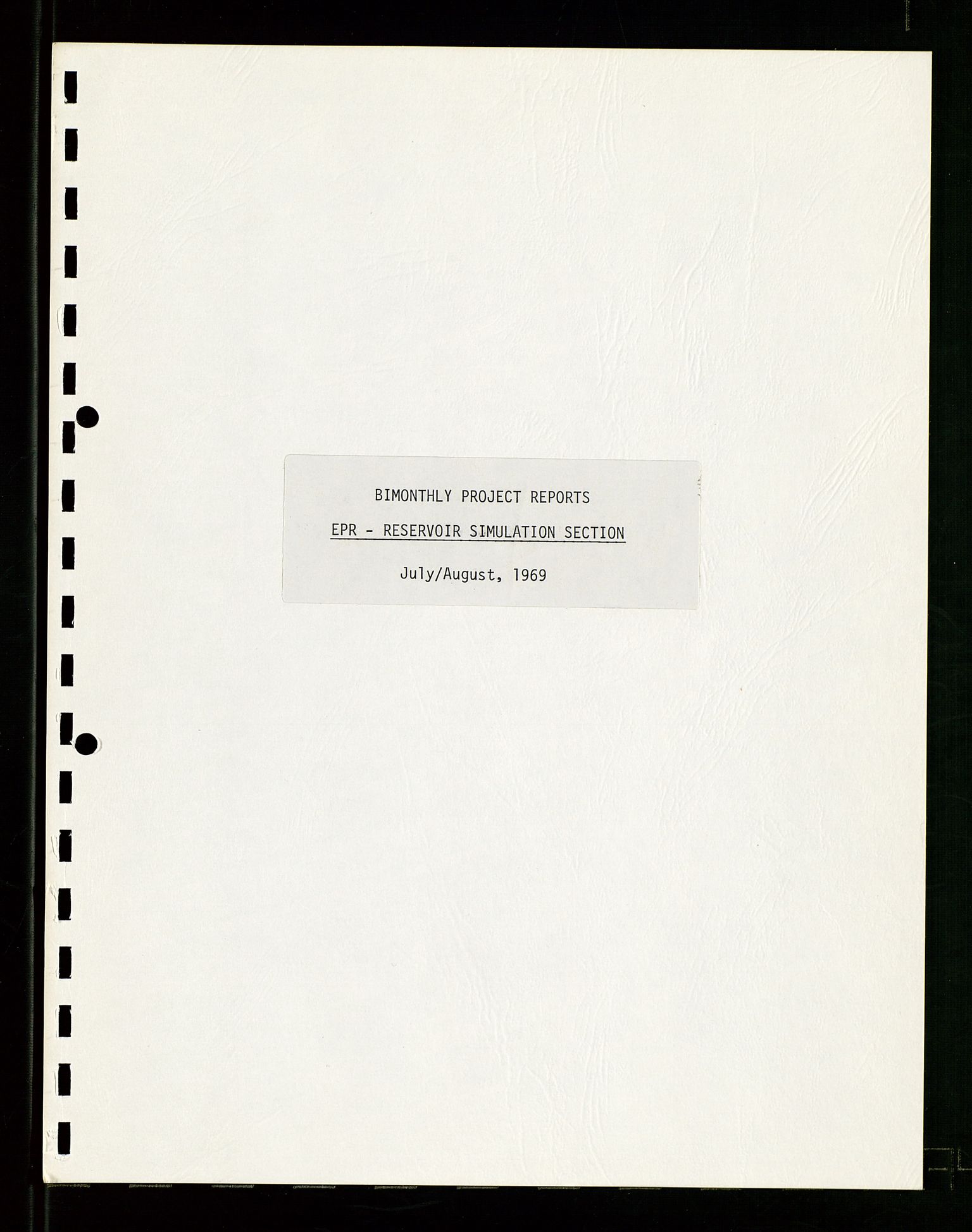 Pa 1512 - Esso Exploration and Production Norway Inc., AV/SAST-A-101917/E/Ea/L0029: Prosjekt rapport, 1967-1970, p. 3