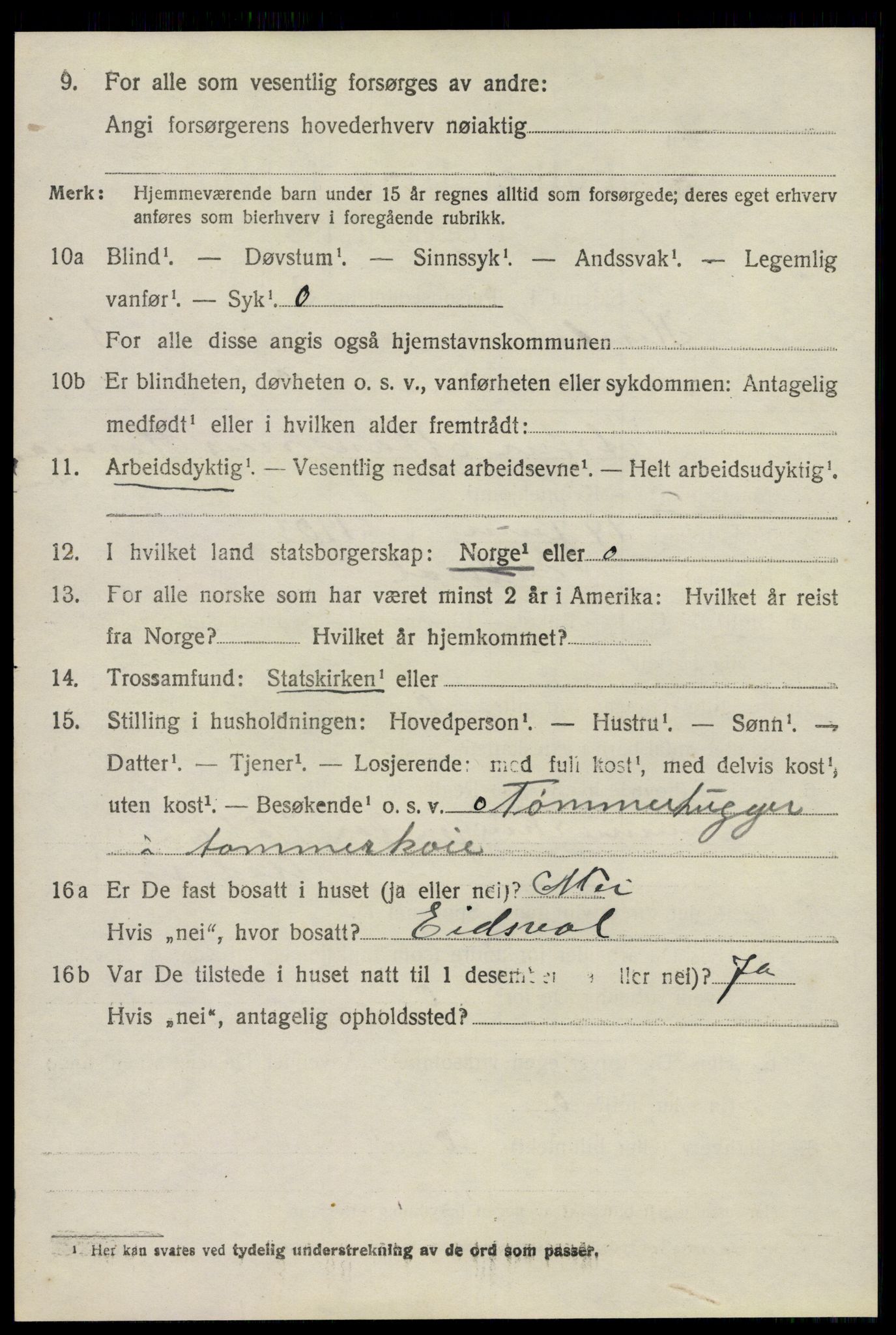 SAO, 1920 census for Hurdal, 1920, p. 2453